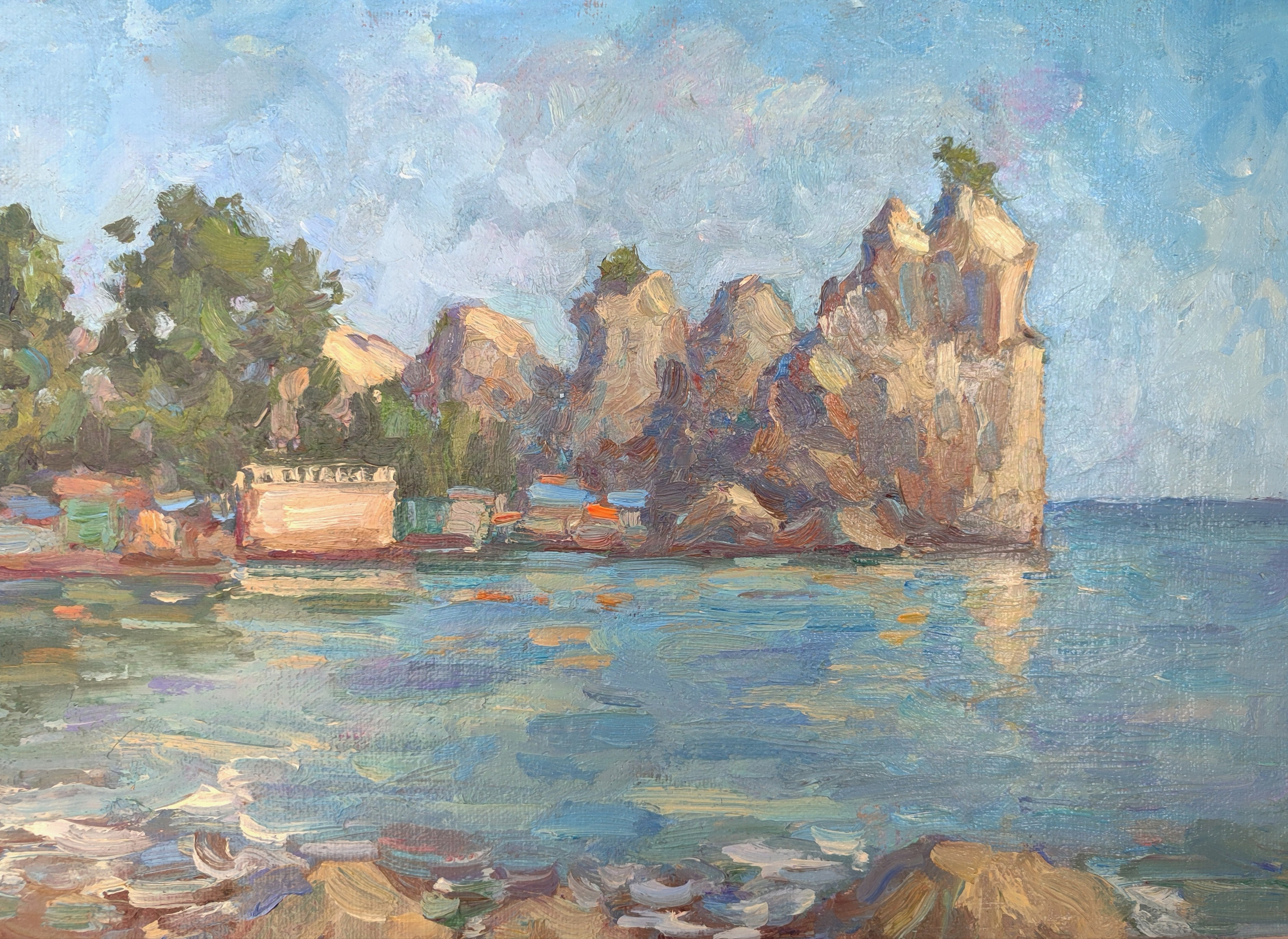 Гурзуф в живописи - Современная живопись маслом, картина, импрессионизм