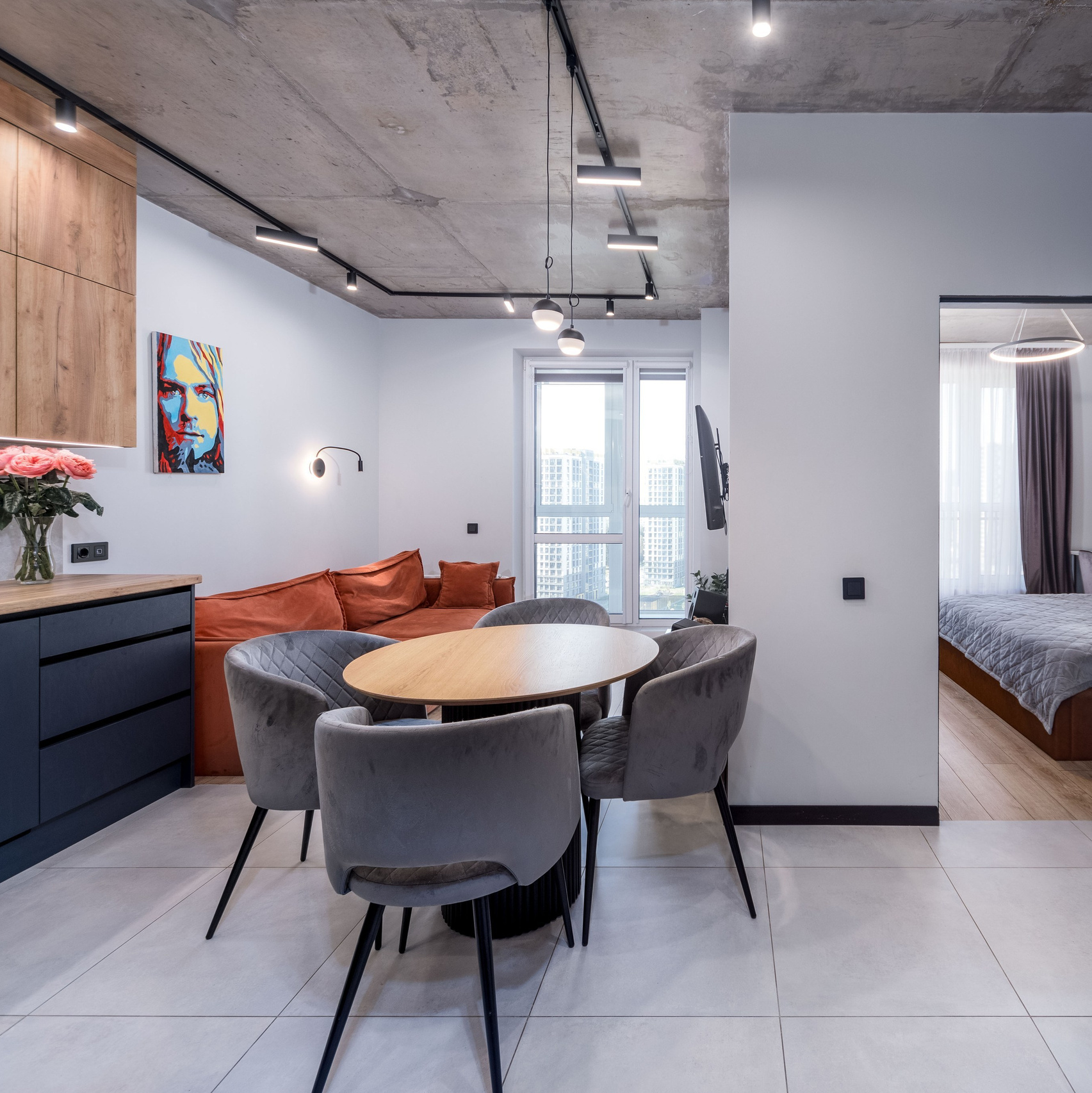 Фото интерьера евро-2 квартиры в ЖК Минск Мир