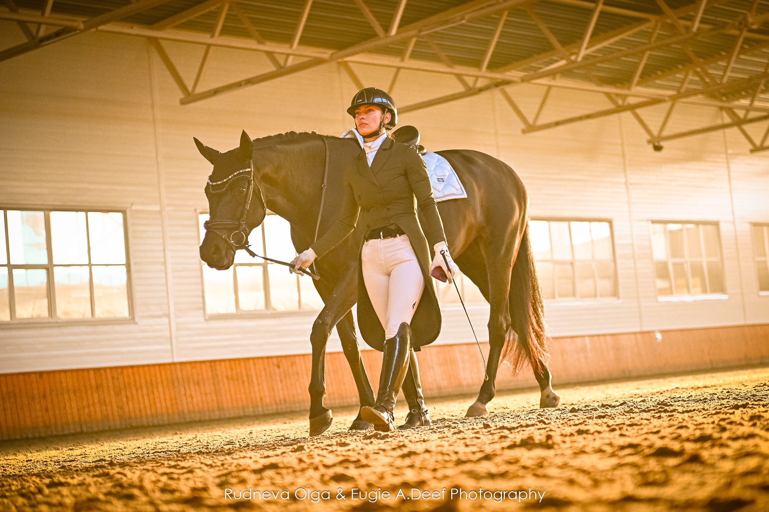 2024-12-22_Зимний Карнавал в КСК Конкорд (выездка). ТУРНИРНАЯ КОННАЯ ФОТОГРАФИЯ, Руднева Ольга и Евгений Адеев
