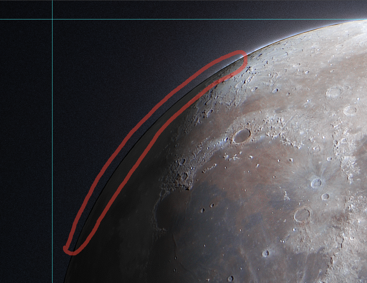 Moon Photography and HDR image Assembly. Photographer Vladimir Korovyakovsky