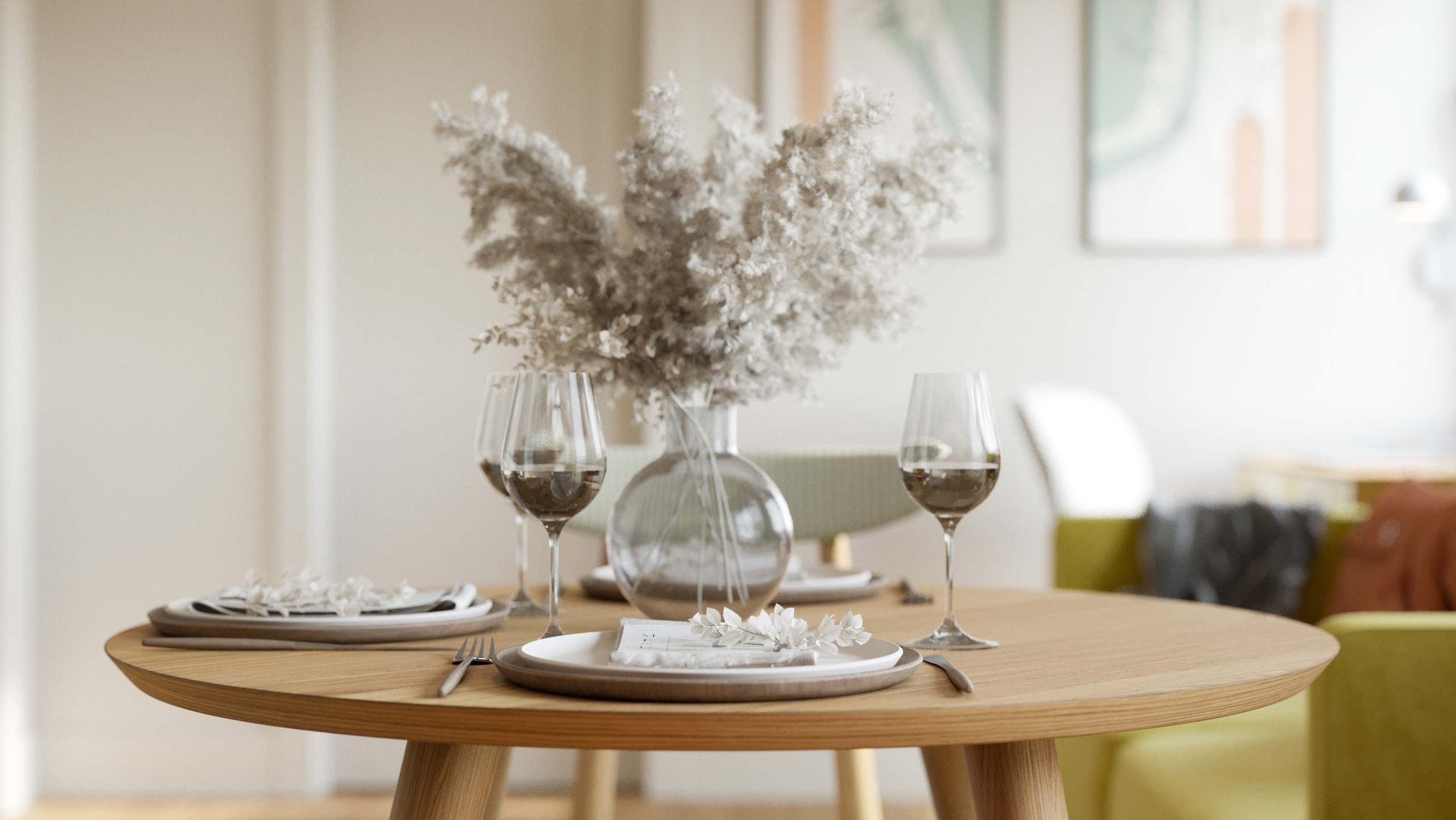 3D Визуализация Маленькой Квартиры с Кабинетом | Минимализм и Яркие Акценты. Визуализатор интерьера в Москве | Брагин Кирилл