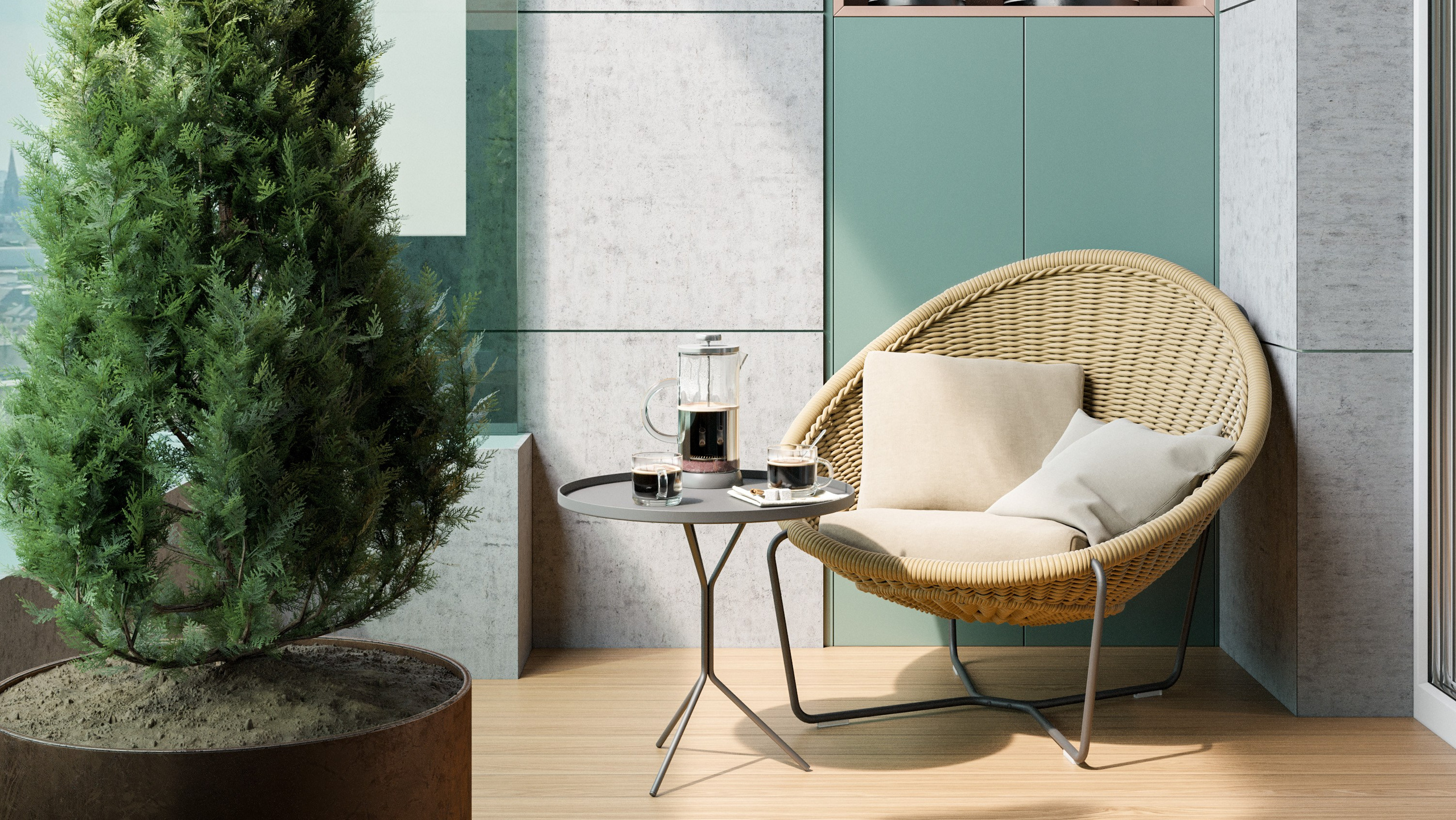 3D Визуализации Квартиры с Цветовыми Акцентами | Портфолио. Визуализатор интерьера в Москве | Брагин Кирилл