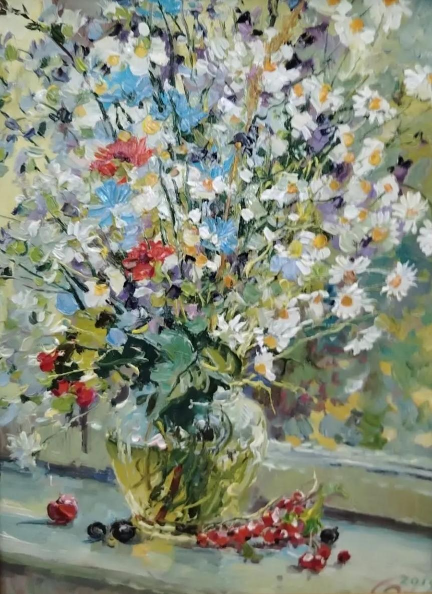 Пейзаж, лето, лес, река, девушка