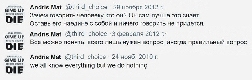Twitter. ХРОНИКИ ХРОНОСА
