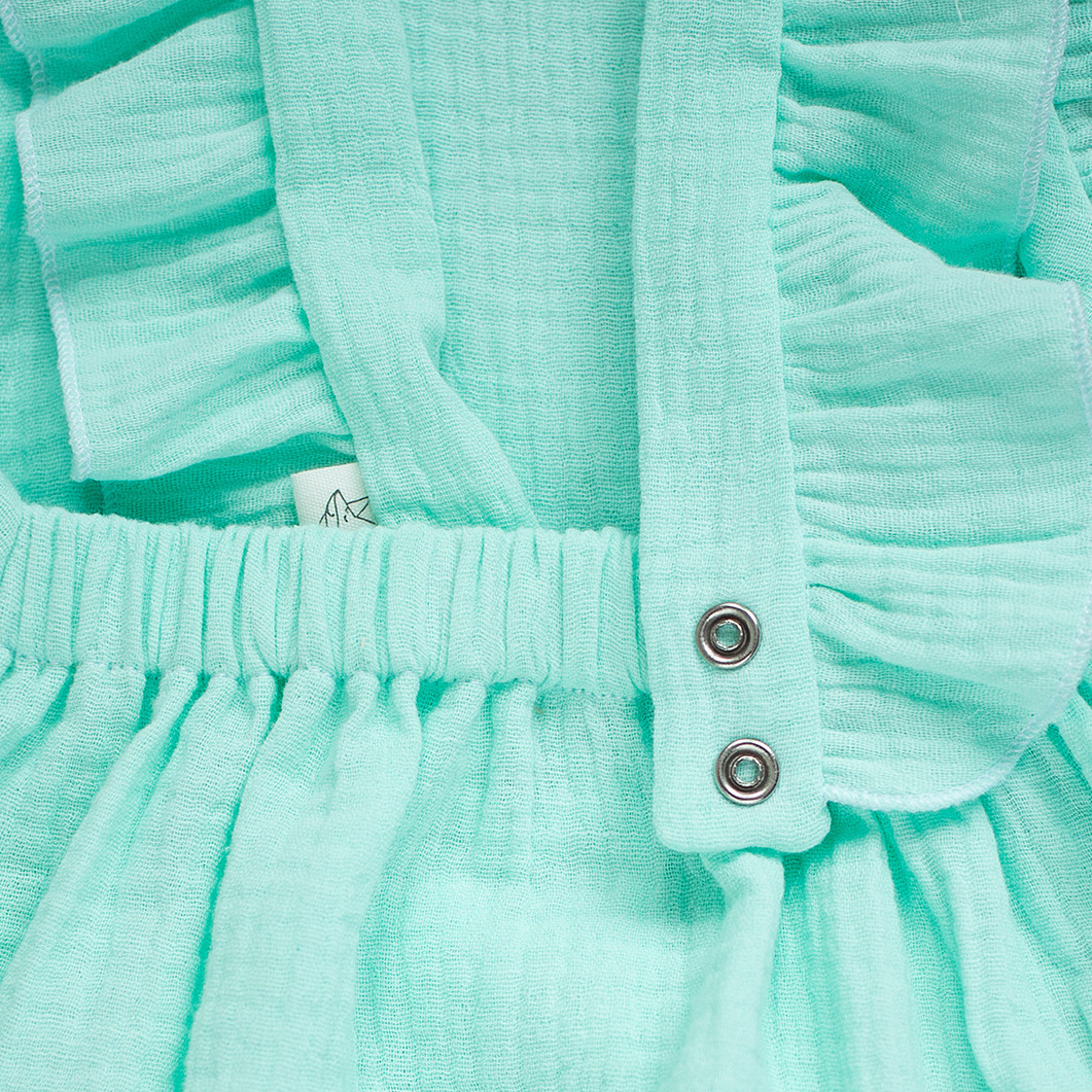 018 Ромпер с воланами. Эко-одежда для детей