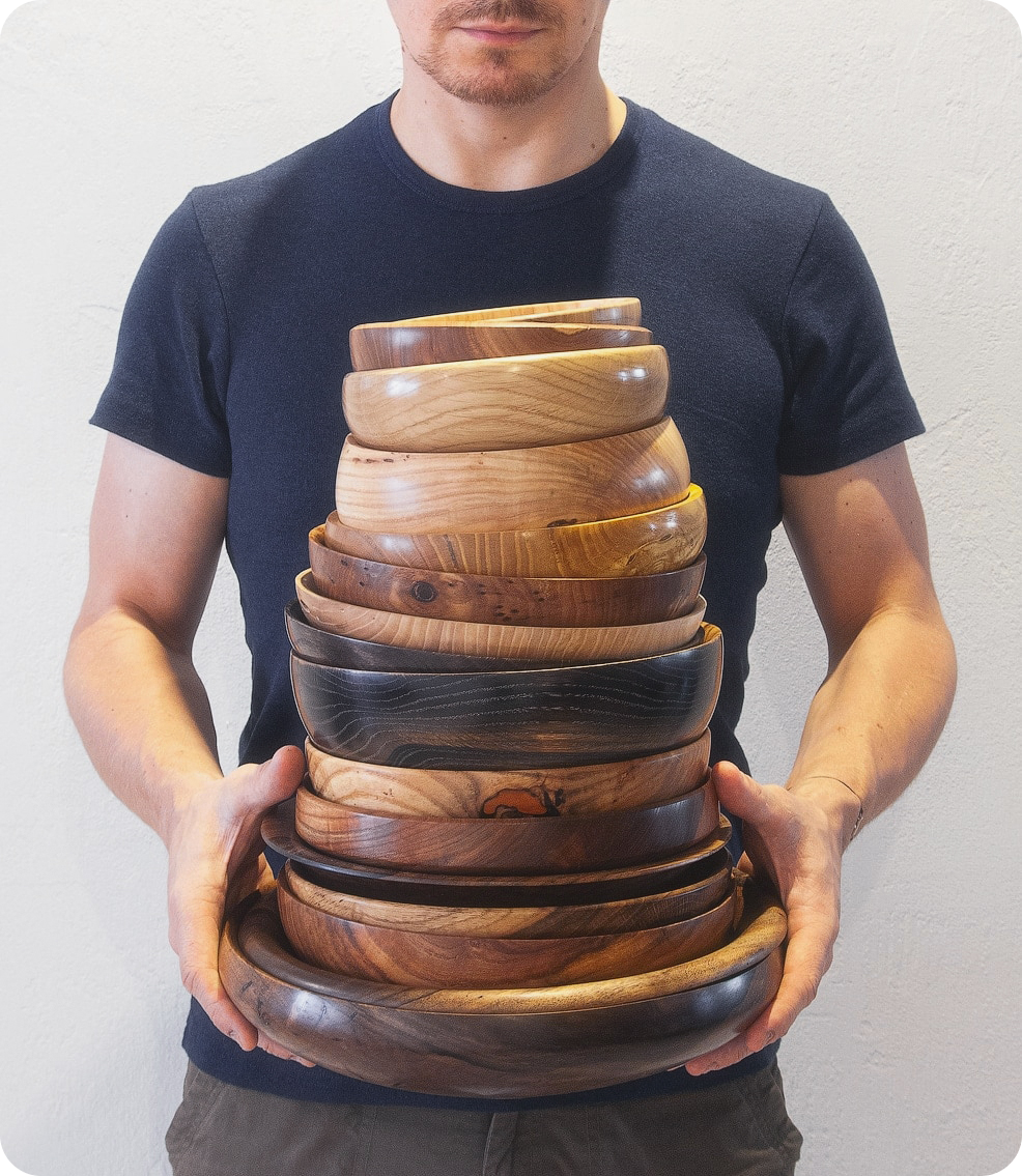 Чаши и тарелки из дерева ручной работы. Sergey Sutkovoy — Designer, photographer, traveler, woodworker