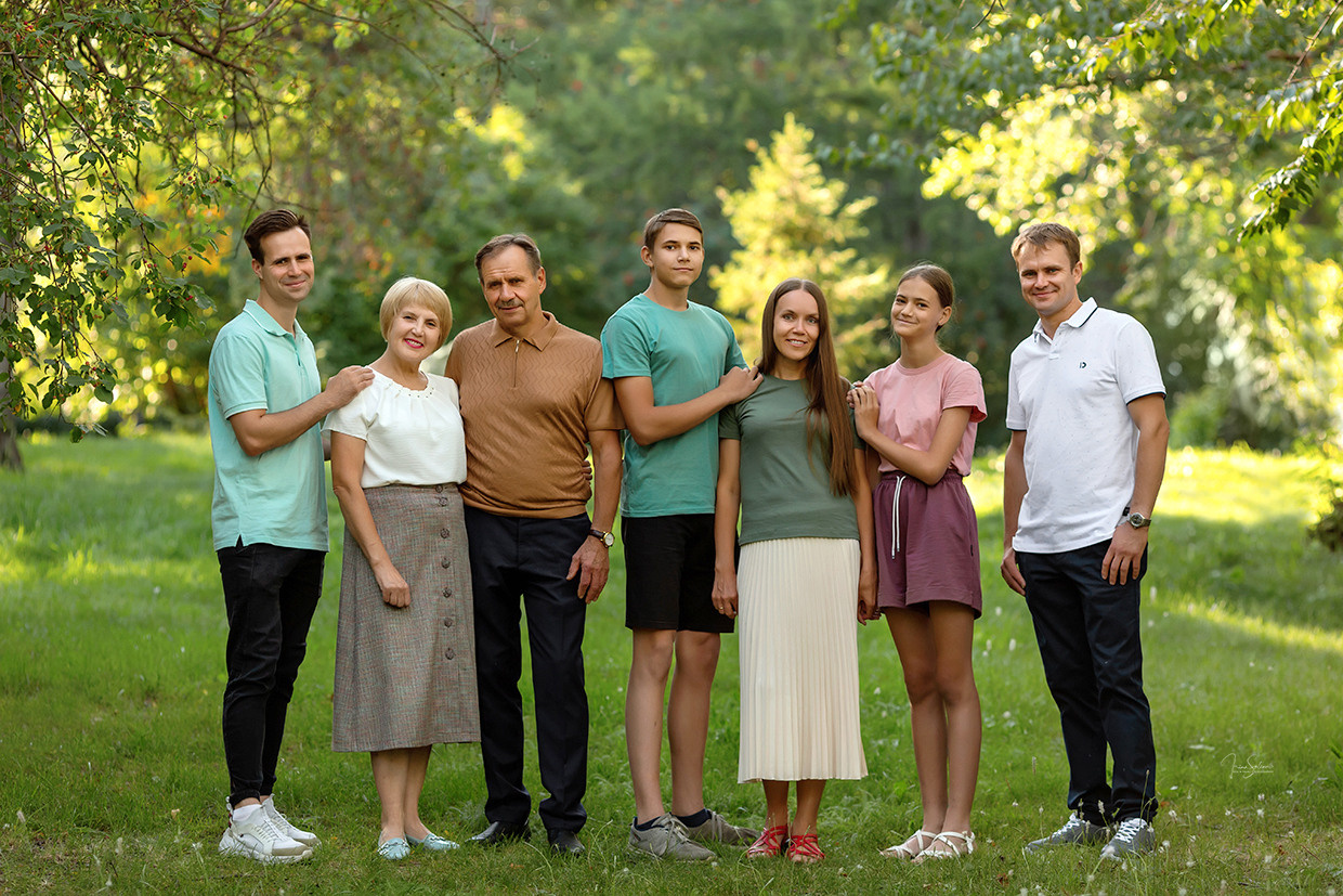 Фотосъемка Большой семьи. Детский и семейный фотограф в Екатеринбурге