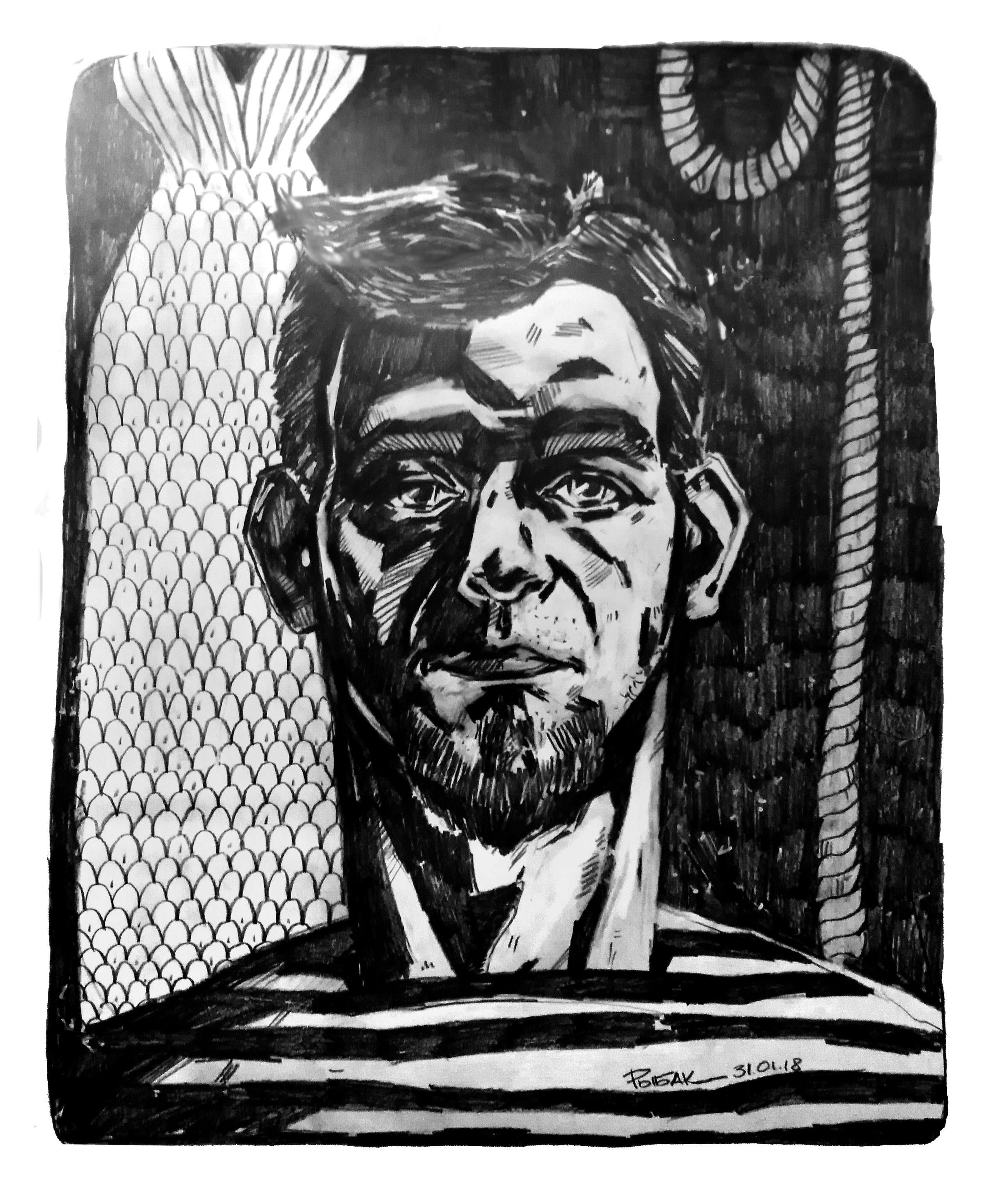 Графика 2018. Художник Рыбак Николай