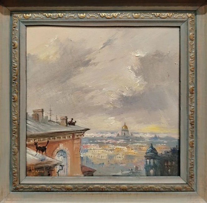 Город, виды Санкт-Петербурга, крыши