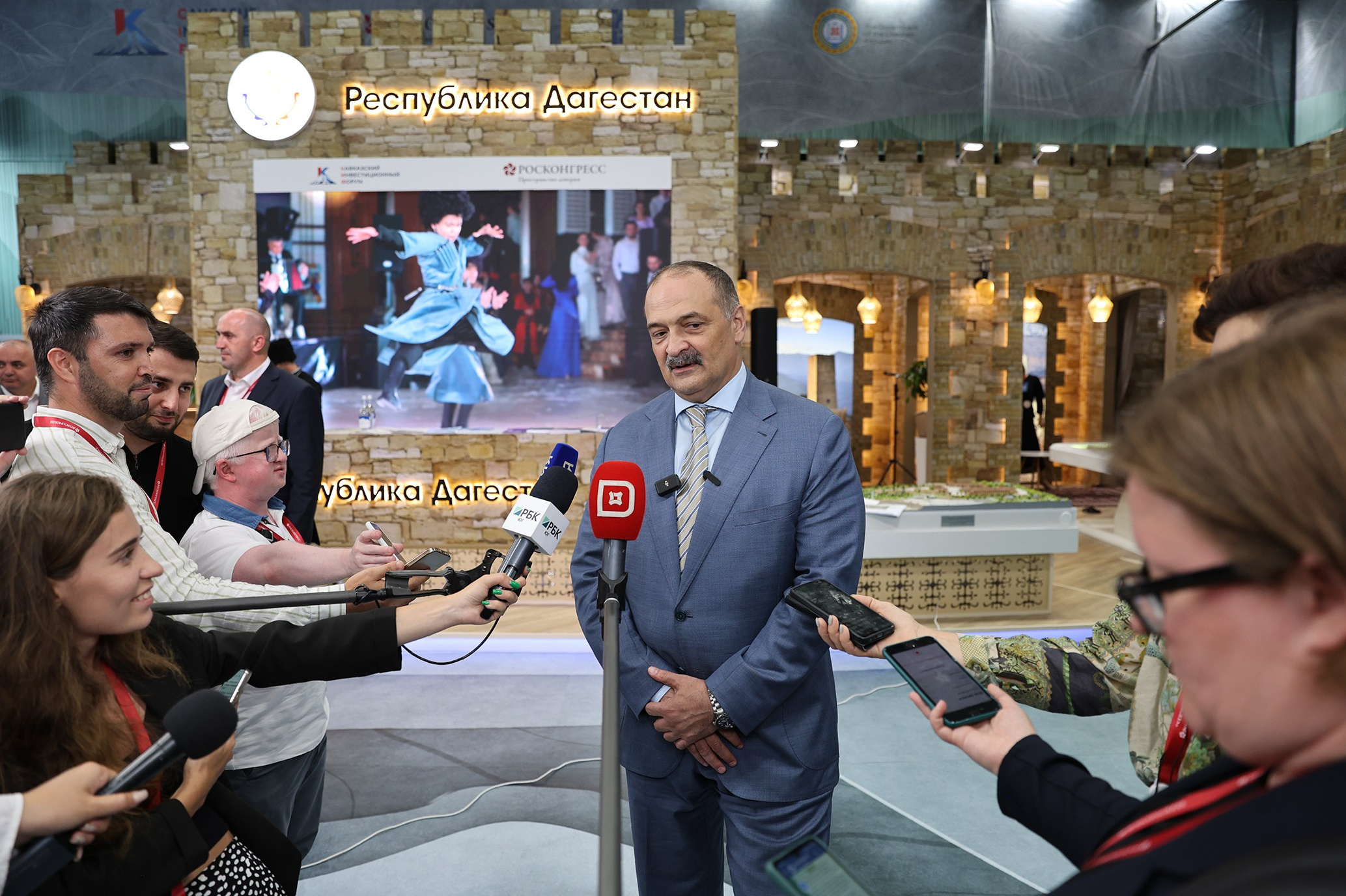 Глава Дагестана Сергей Меликов. Кавказский Инвестиционный Форум. Репортажная фотография деловых мероприятий.