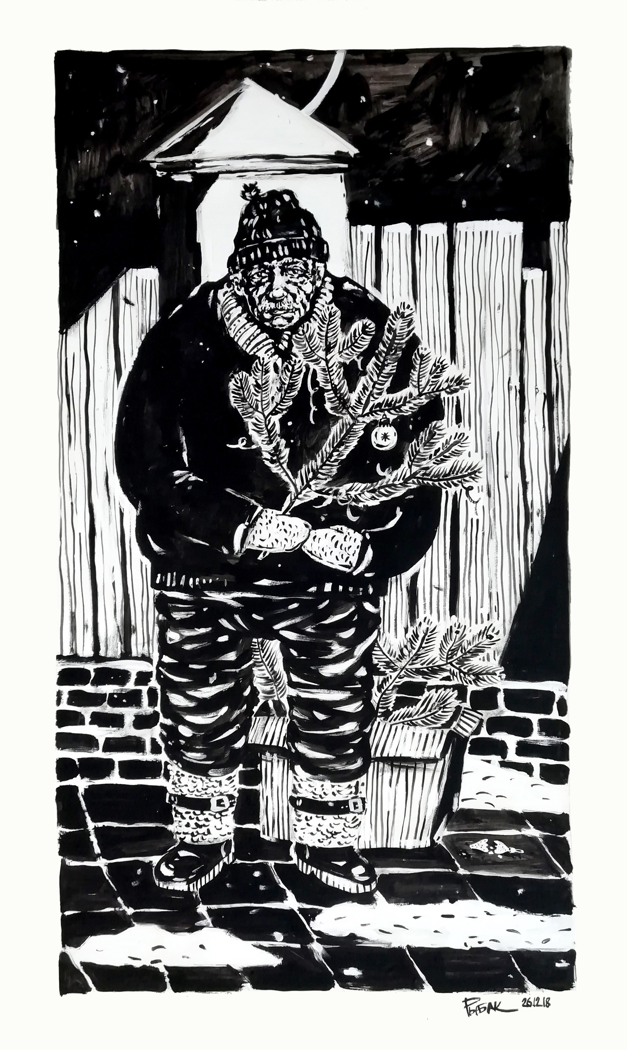 Графика 2018. Художник Рыбак Николай