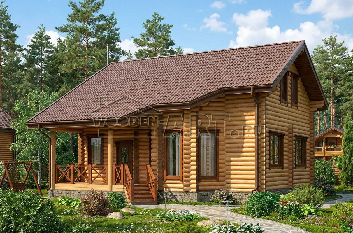 «Папино» 198 кв. м. Проекты деревянных домов