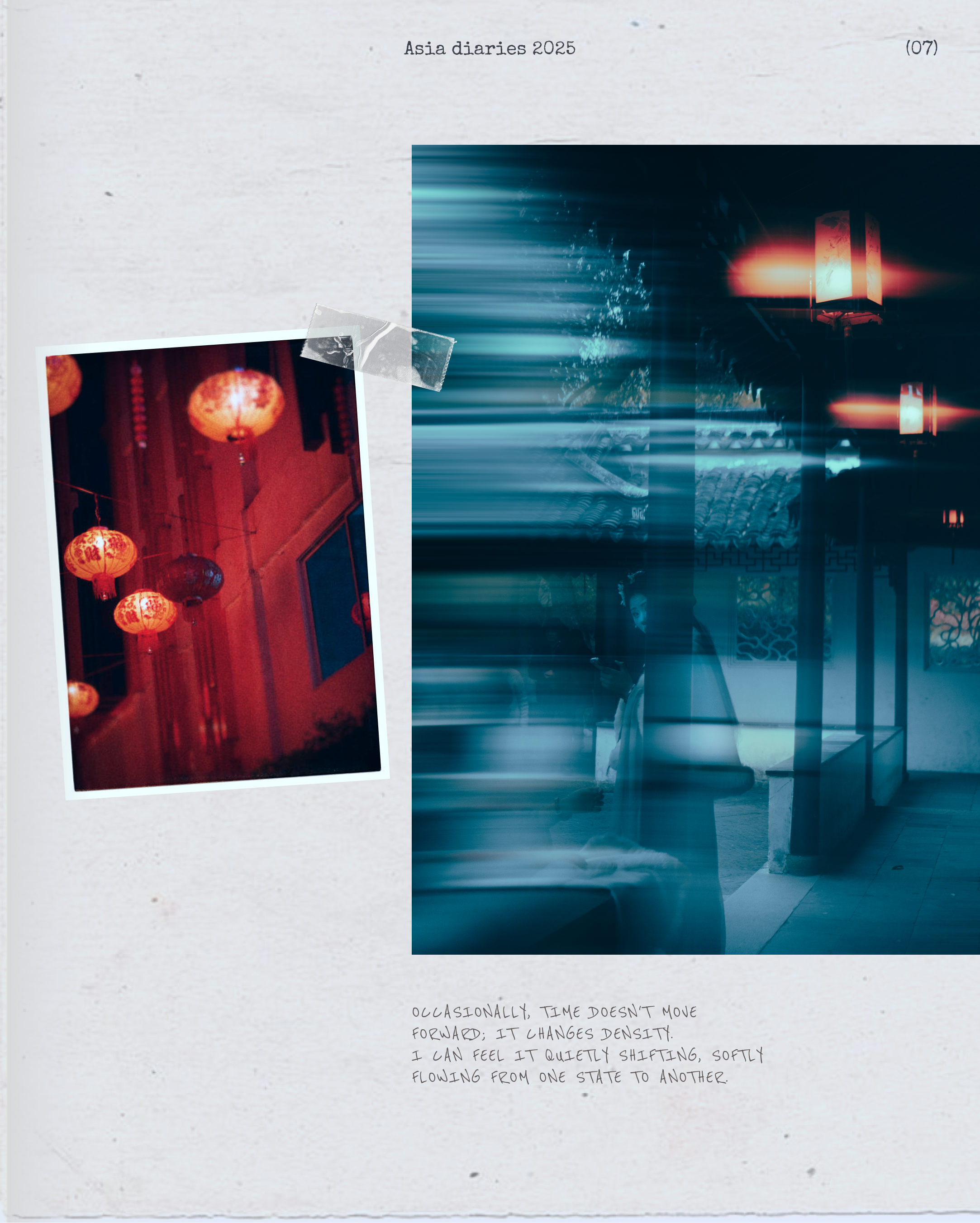 IN BETWEEN. ASIA DIARIES. JULIA EXISTO. Photographer & Visual Artist