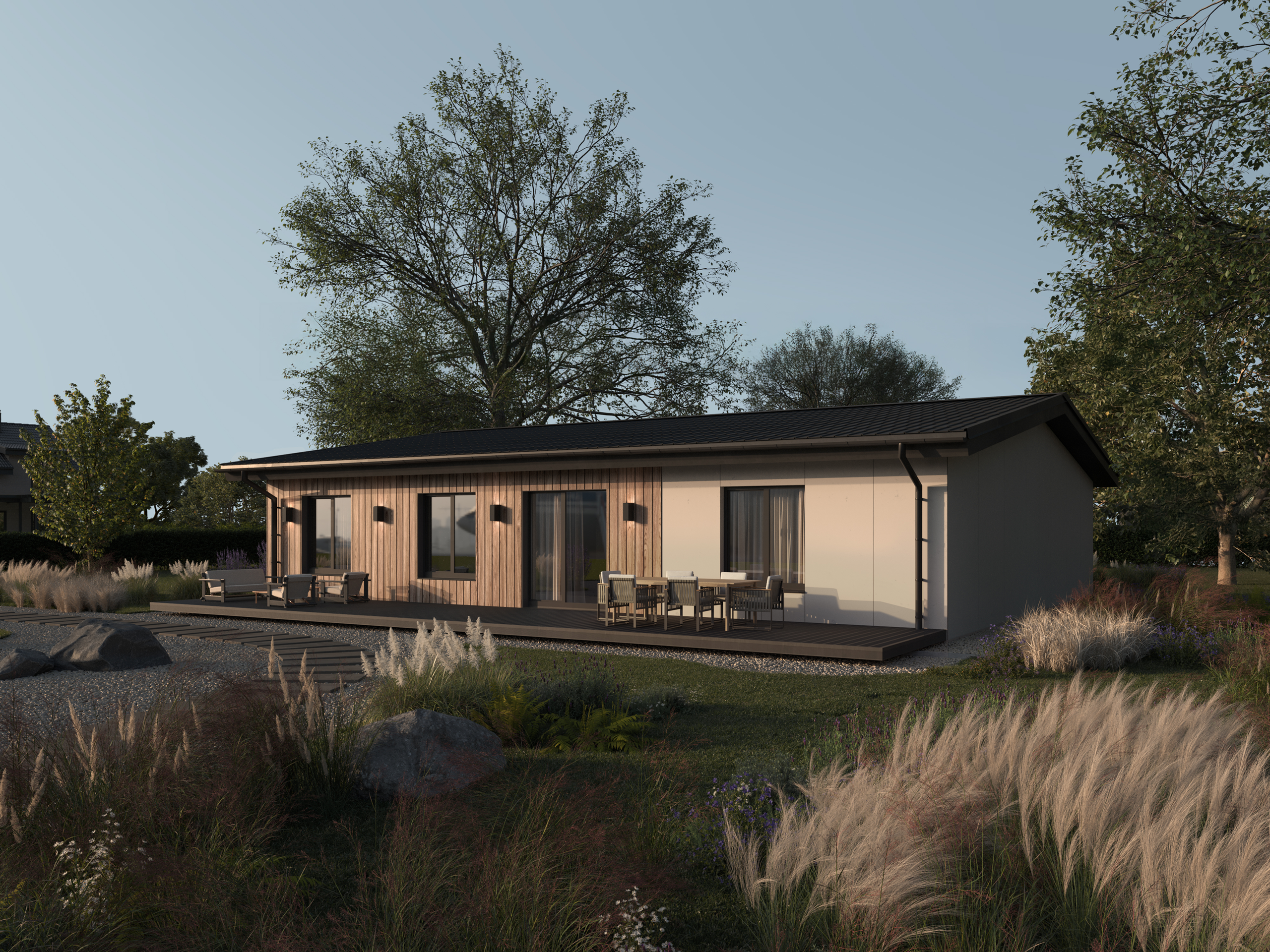 Быстровозводимый дом под ключ серии Микеле 100