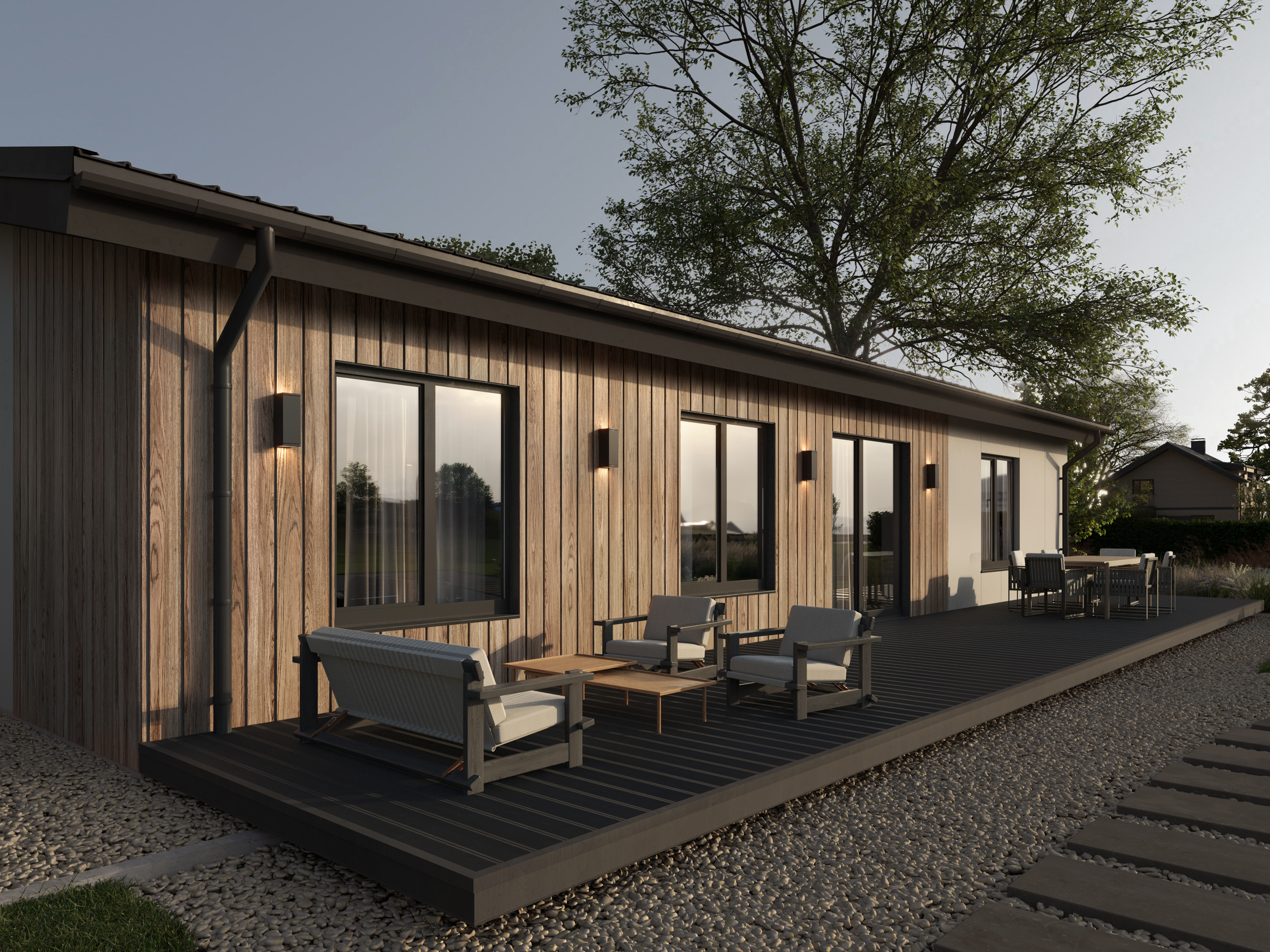 Быстровозводимый дом под ключ серии Микеле 100