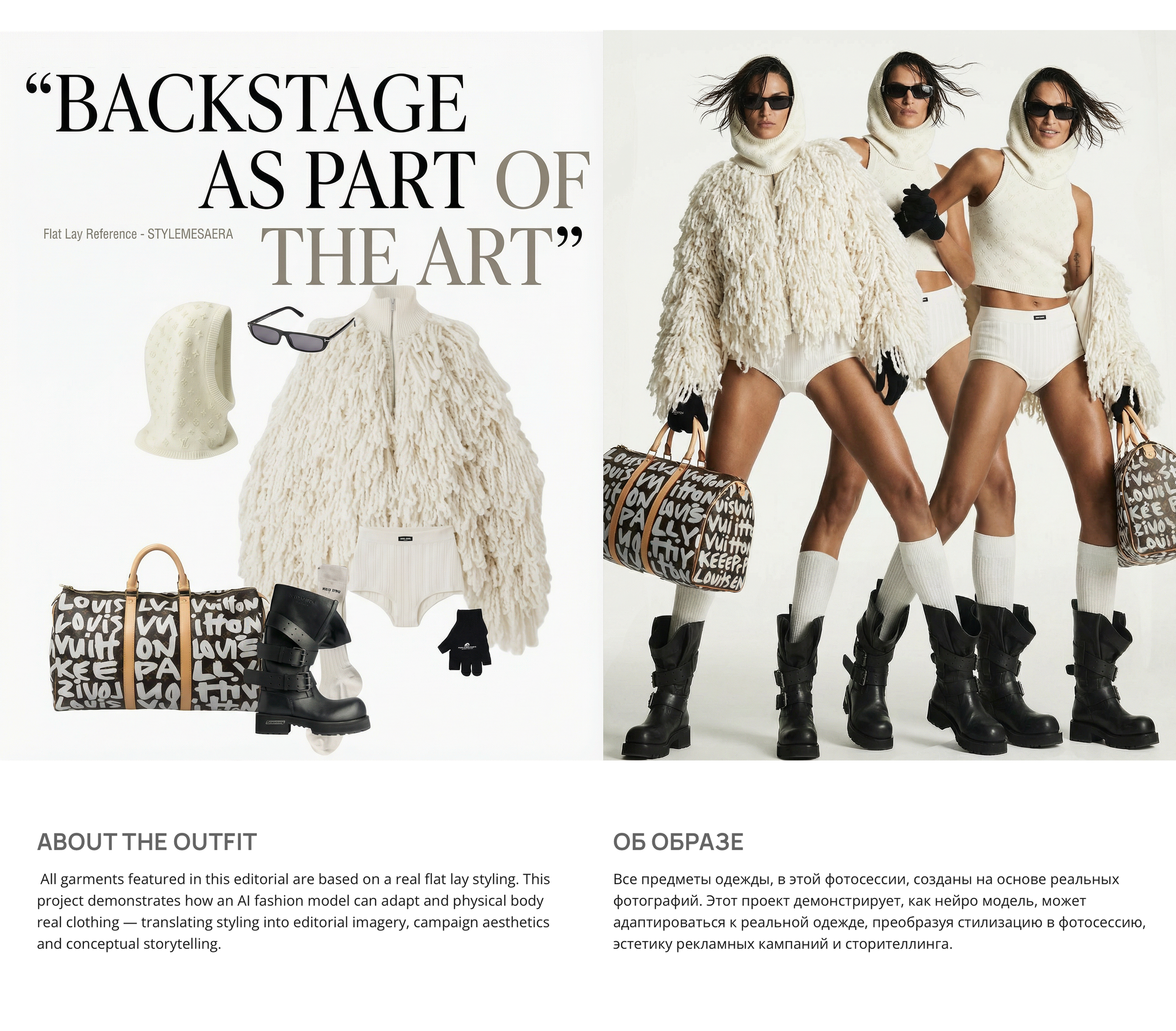 ICE SILENCE — AI Fashion Editorial. Bakunpost | AI-фото и нейрофотосессии для брендов