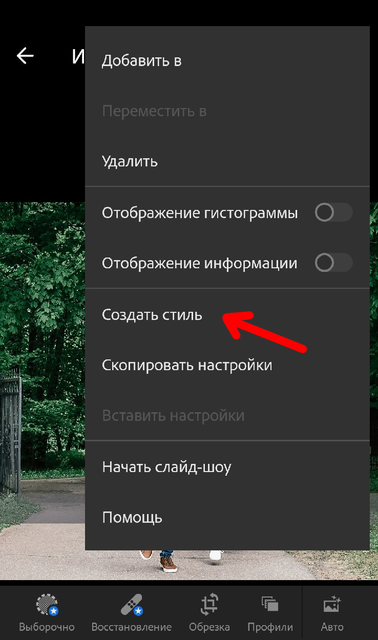 Инструкция на iphone. Via_photo