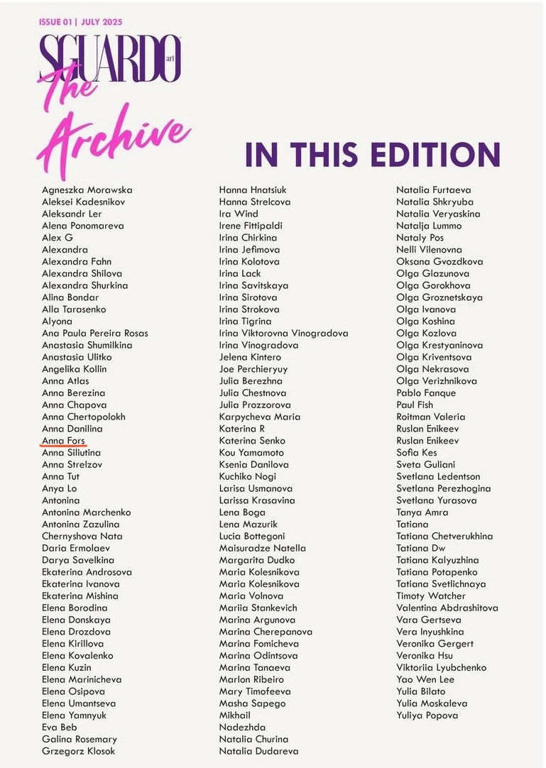 Magazines. Nude and Fine art photographer in Moscow Anna Fors