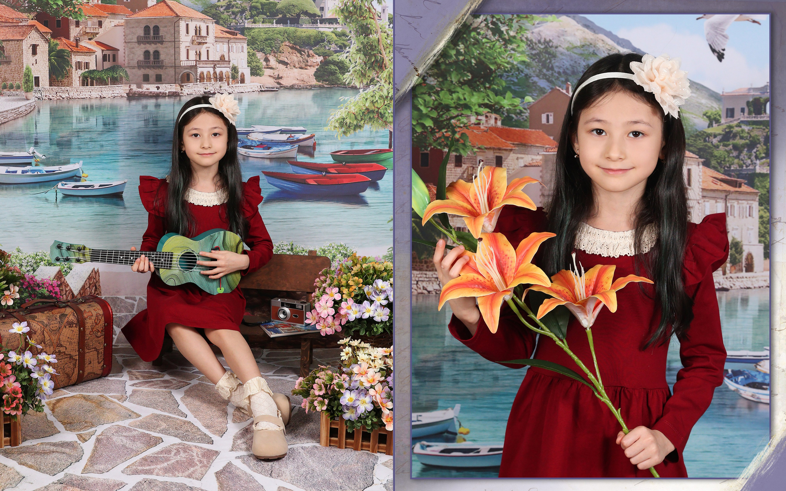 Путешественники. Детский фотограф в Алматы, виньетки, выпускной альбом Алматы