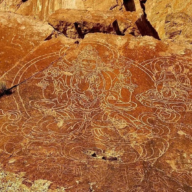 Петроглифы Тамгалы Тас Будда в Казахстане. Алматы. Где находится, как доехать из Алматы, фото и видео зимой и летом