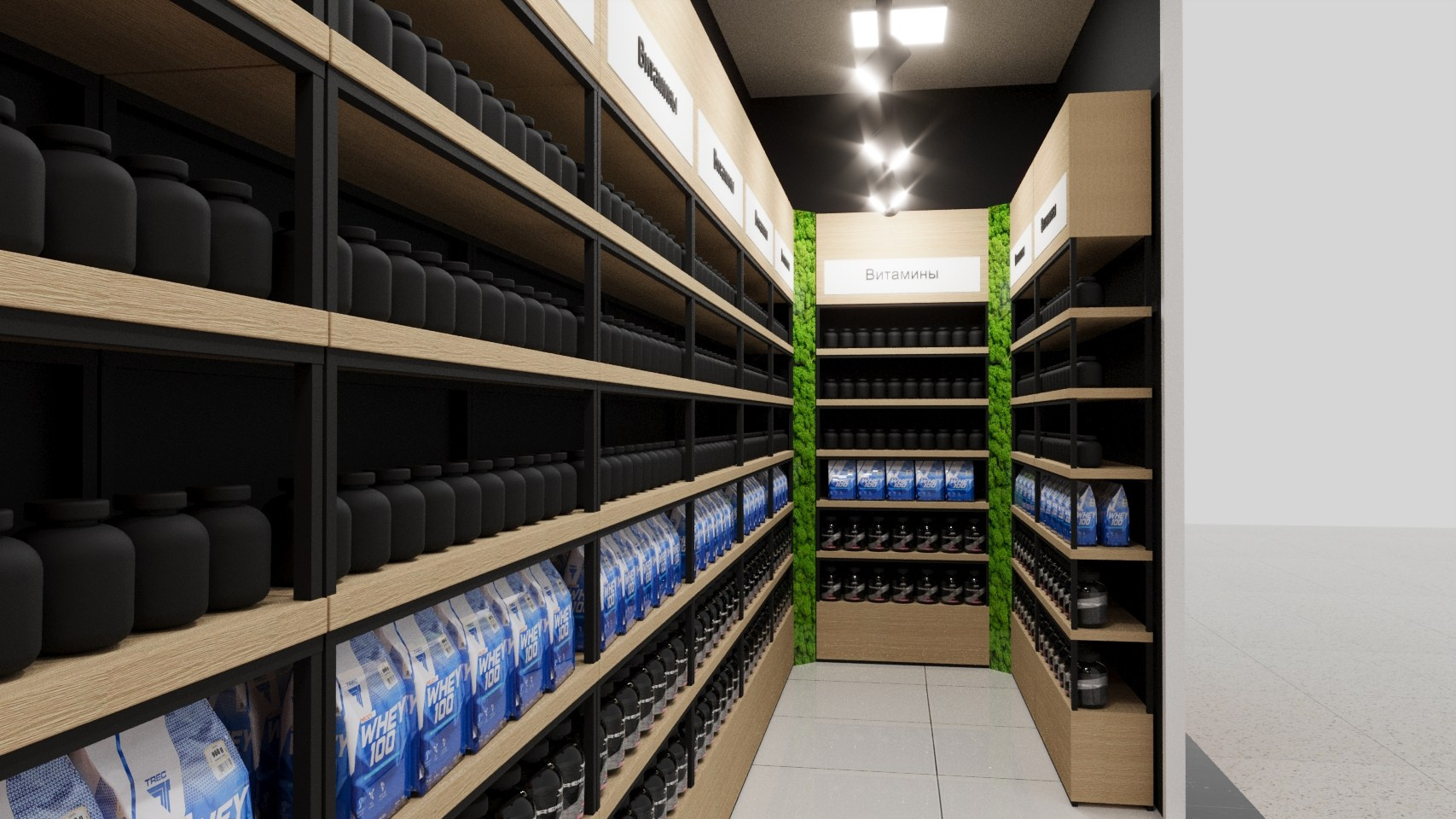 Визуализация магазина спортивного питания
