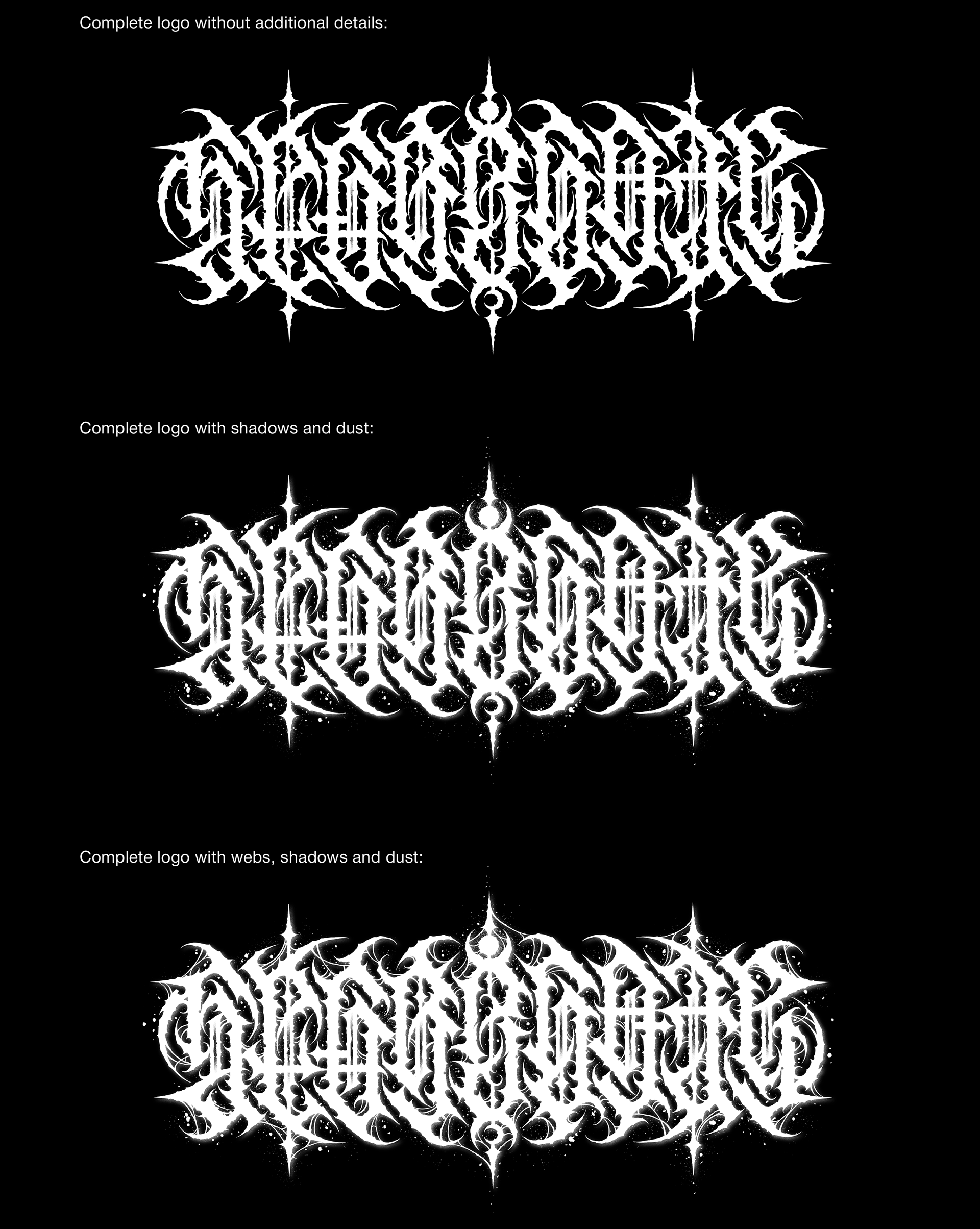 Segregate | metal logo design & creation. GNOIZM | Metal Logos & Dark Lettering