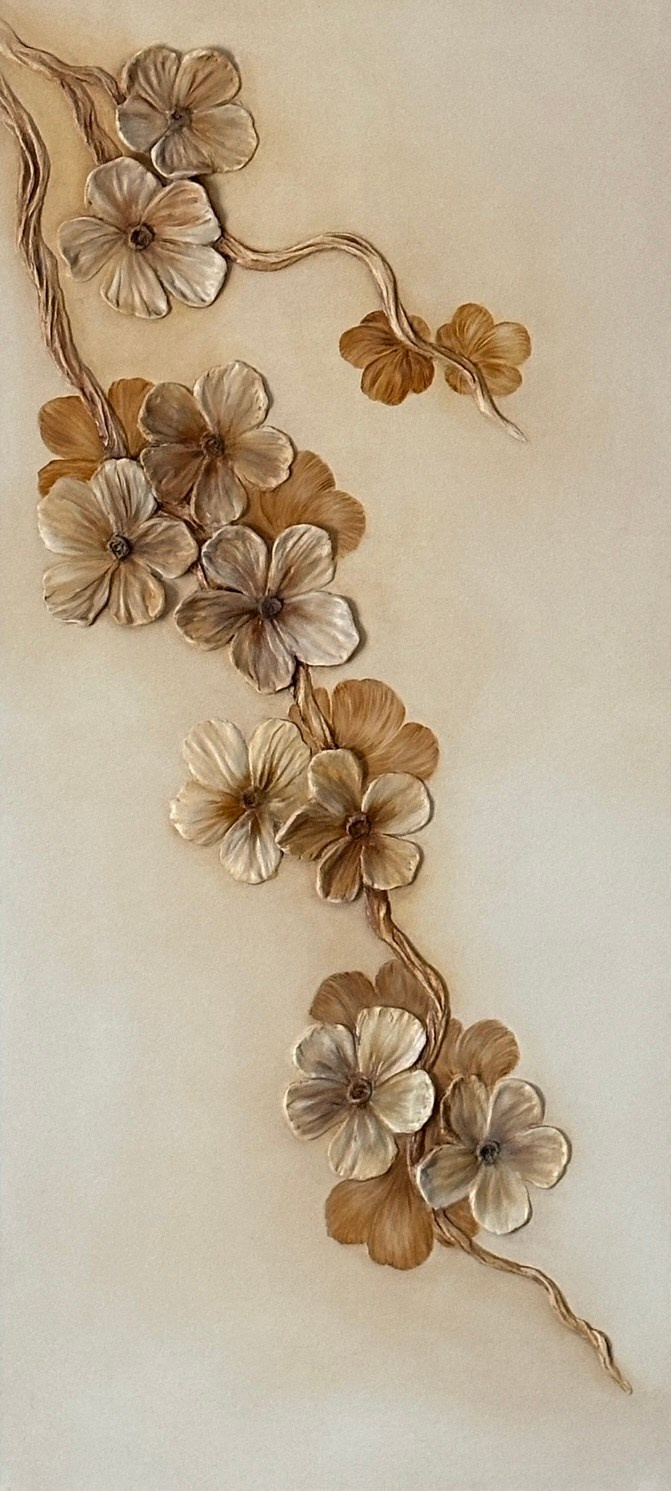 барельеф, панно, магнолии, магнолия, декор, арт, интерьерные картины, декоративное панно, фактура, интерьерная картина