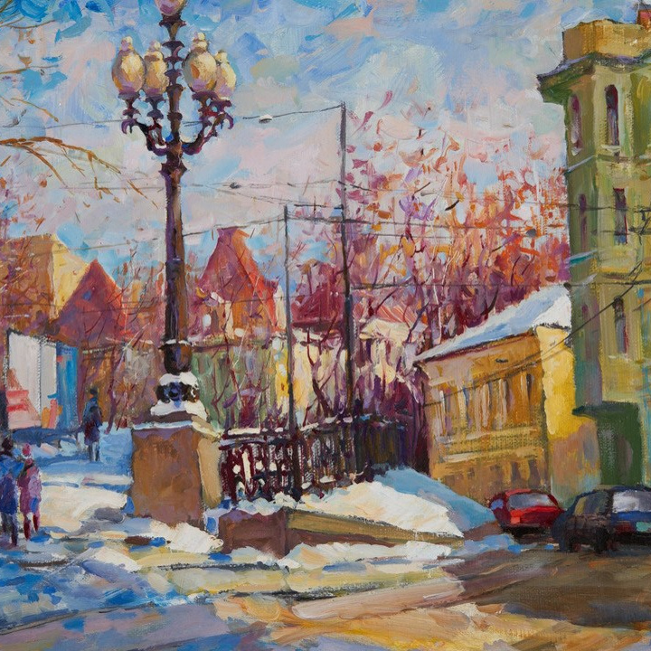 Картины маслом в видами Москвы. Www.skobelevart.com