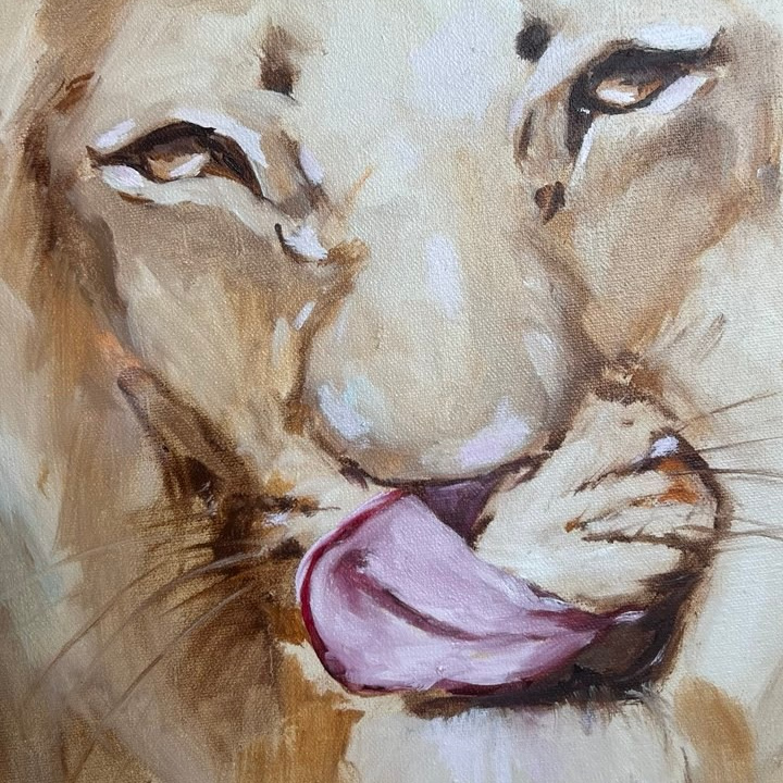 Арина Кузнецова художник фотограф интуитивная живопись серия картин Лев посредник бога 