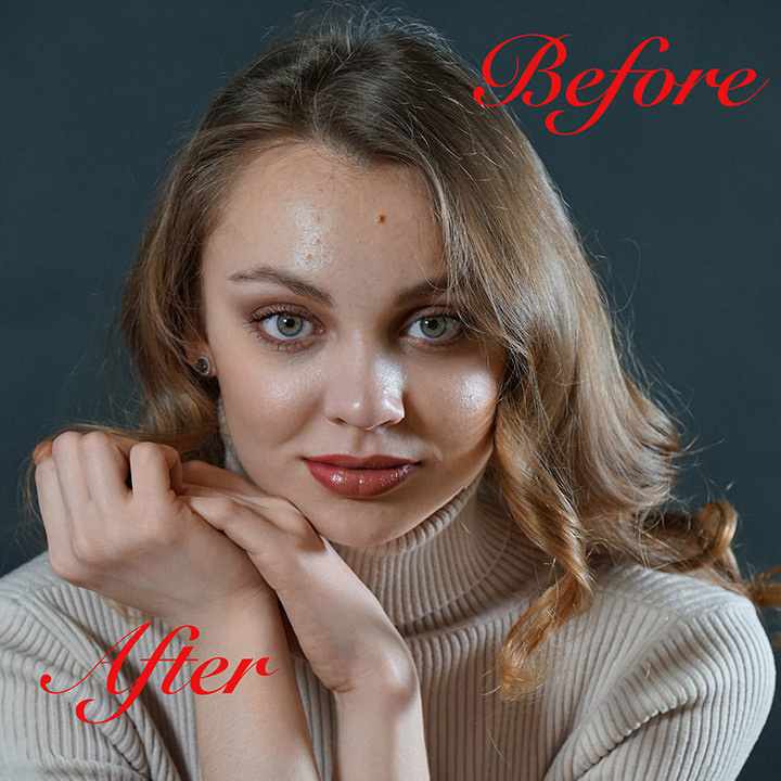 портретная ретушь, как сделать фото четким