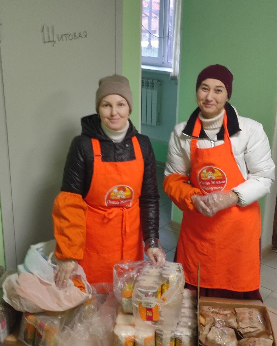 Общежитие временного размещения, Мариуполь, зима 2024. Пища для Жизни