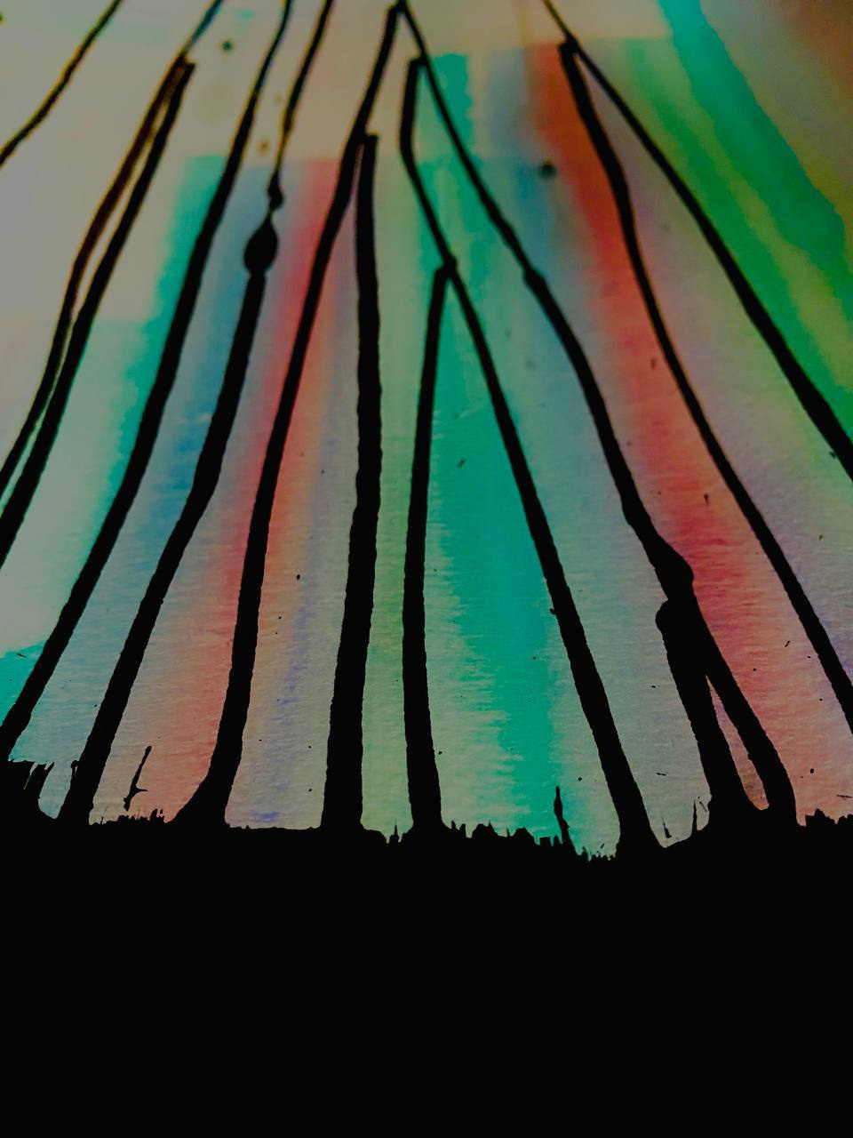 Выставка Bela Nusueva ''Неоновая геометрия'' в НИИ PARAZIT