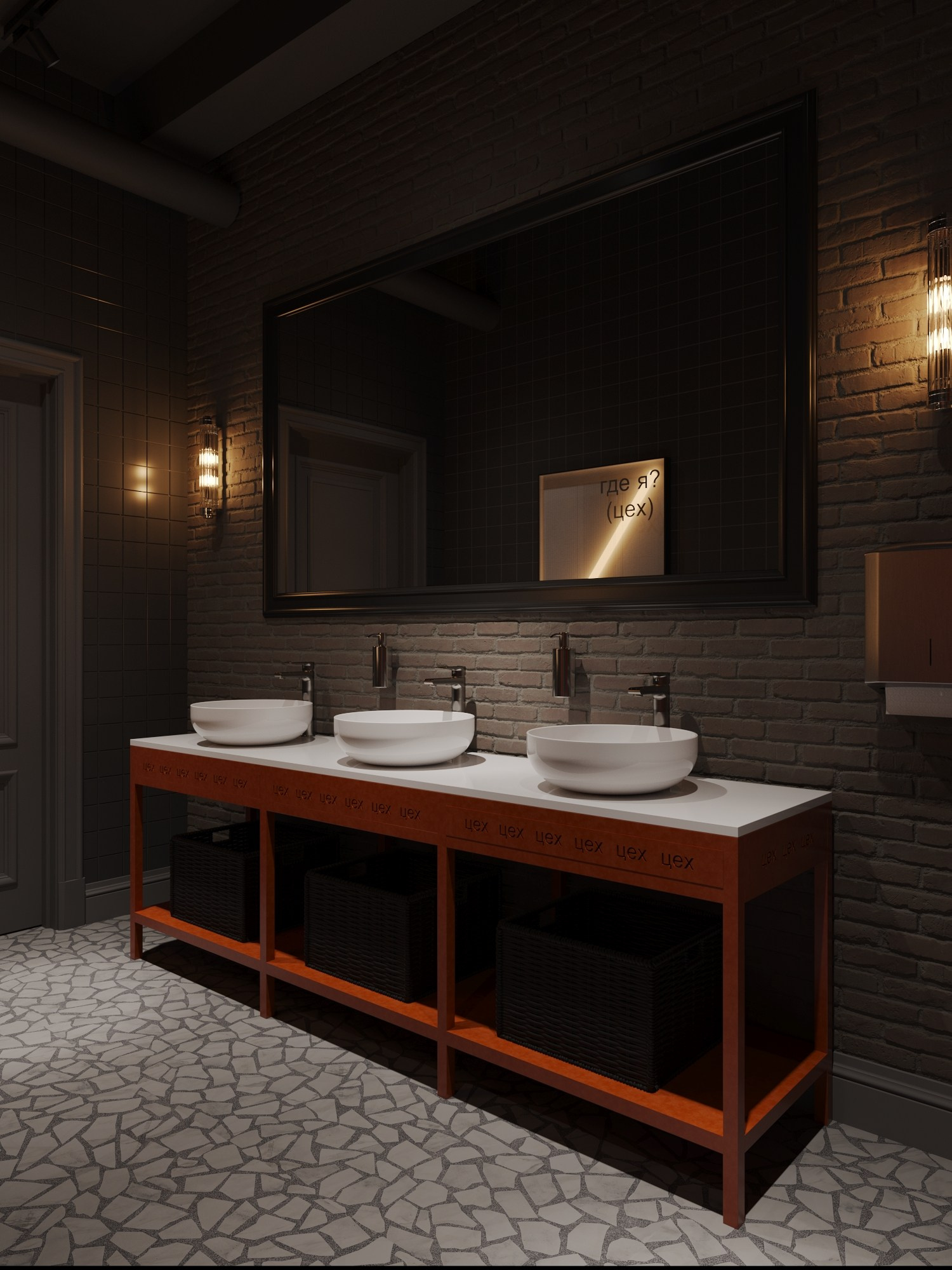 ЦЕХ / пространство для вечеринок на месте старой кондитерской фабрики, 300 м². Rezells Architects — студия дизайна жилых и коммерческих интерьеров