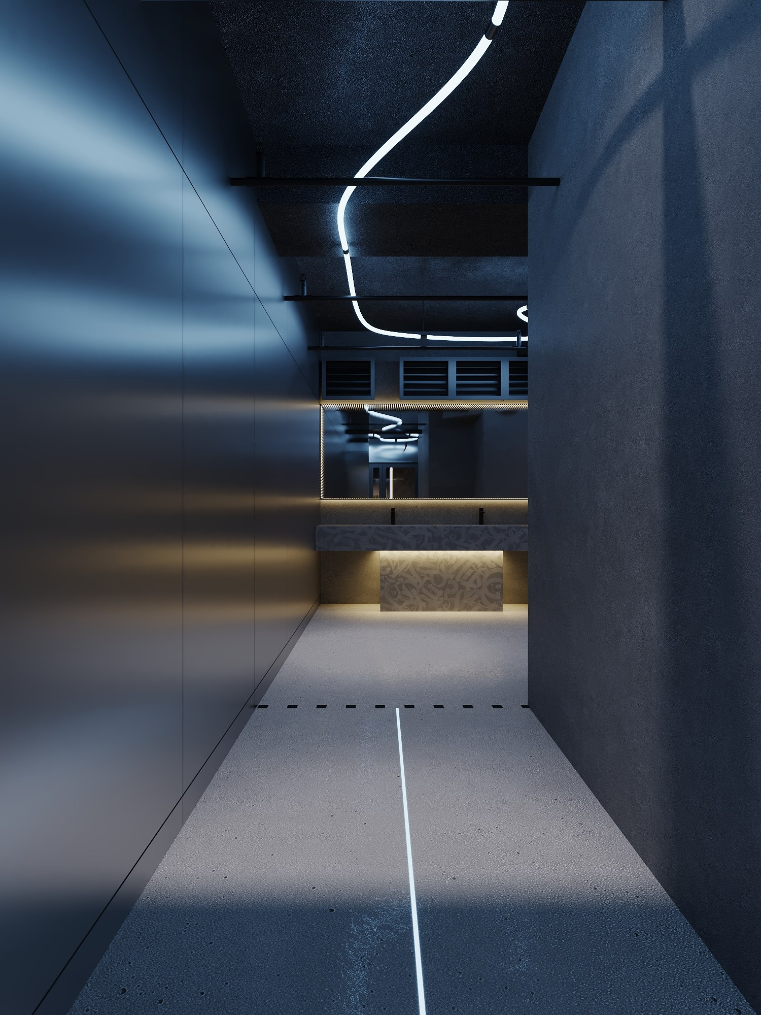 КОМПЬТЕРНЫЙ КЛУБ в КРК «ЗАРЯ» / 520 м². Rezells Architects — студия дизайна жилых и коммерческих интерьеров