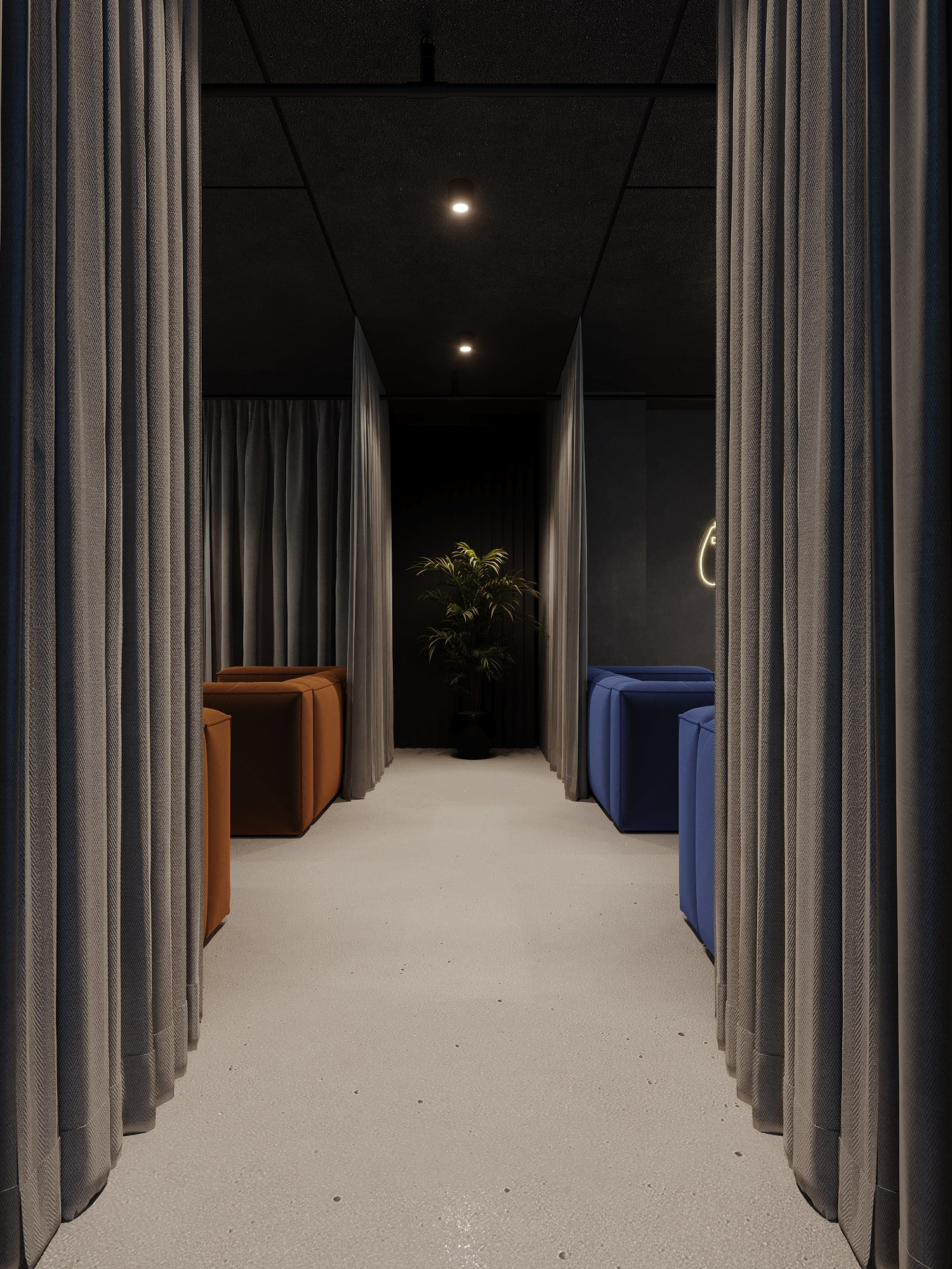 КОМПЬТЕРНЫЙ КЛУБ в КРК «ЗАРЯ» / 520 м². Rezells Architects — студия дизайна жилых и коммерческих интерьеров