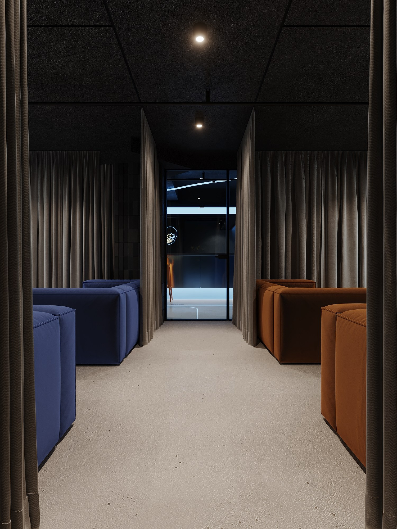 КОМПЬТЕРНЫЙ КЛУБ в КРК «ЗАРЯ» / 520 м². Rezells Architects — студия дизайна жилых и коммерческих интерьеров