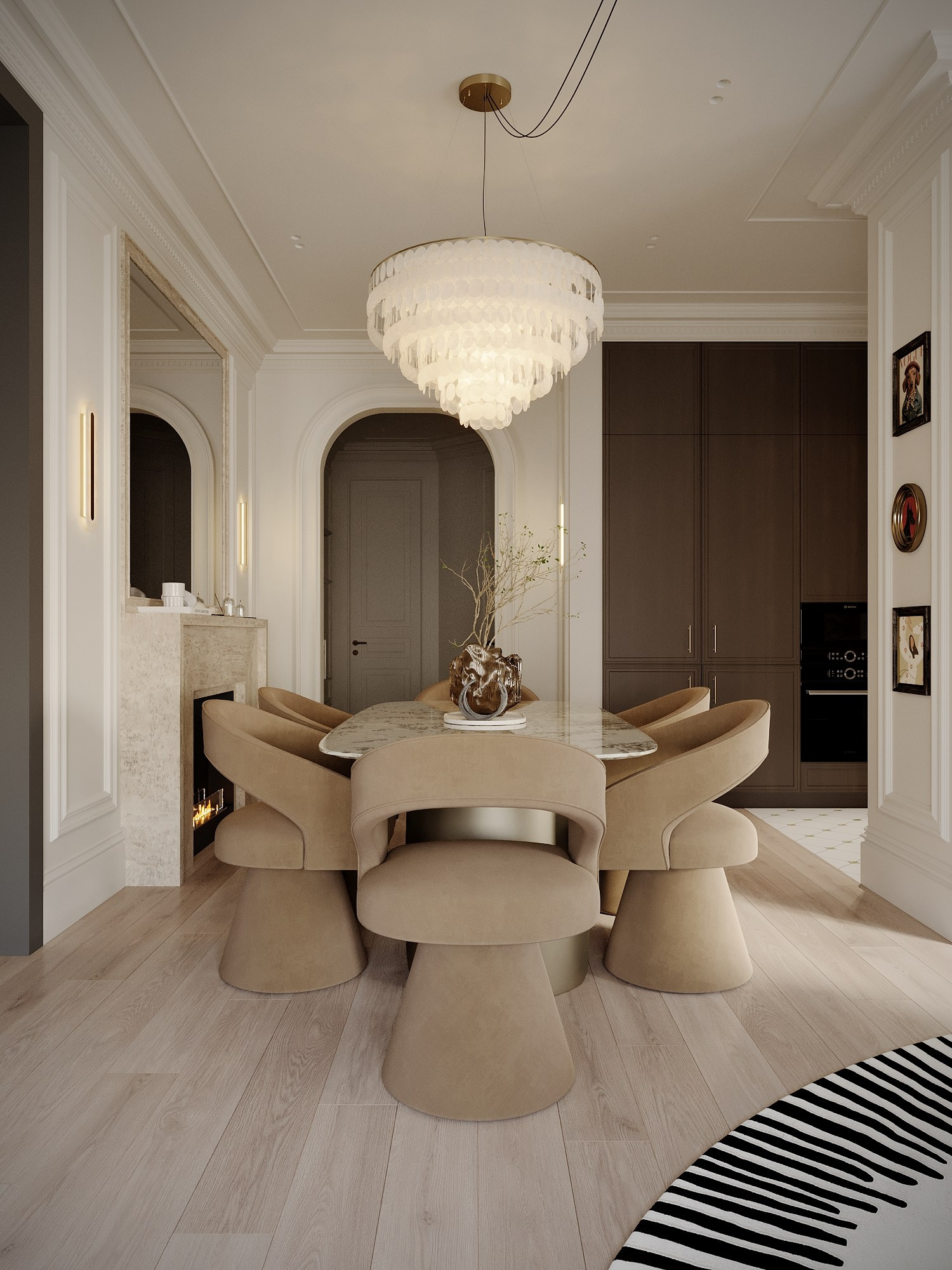 АППАРТАМЕНТЫ F&F / квартира, 145 м². Rezells Architects — студия дизайна жилых и коммерческих интерьеров