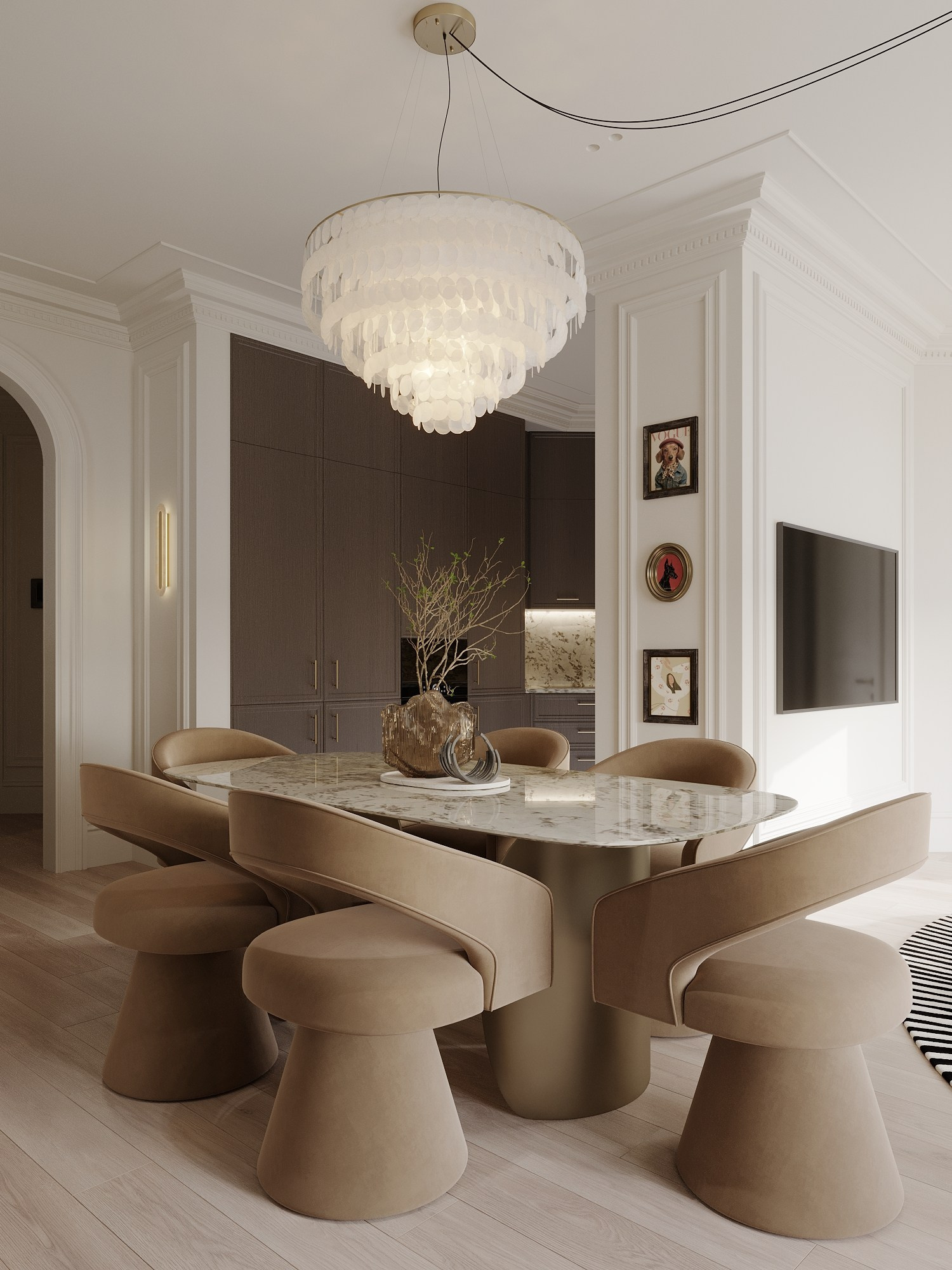 АППАРТАМЕНТЫ F&F / квартира, 145 м². Rezells Architects — студия дизайна жилых и коммерческих интерьеров