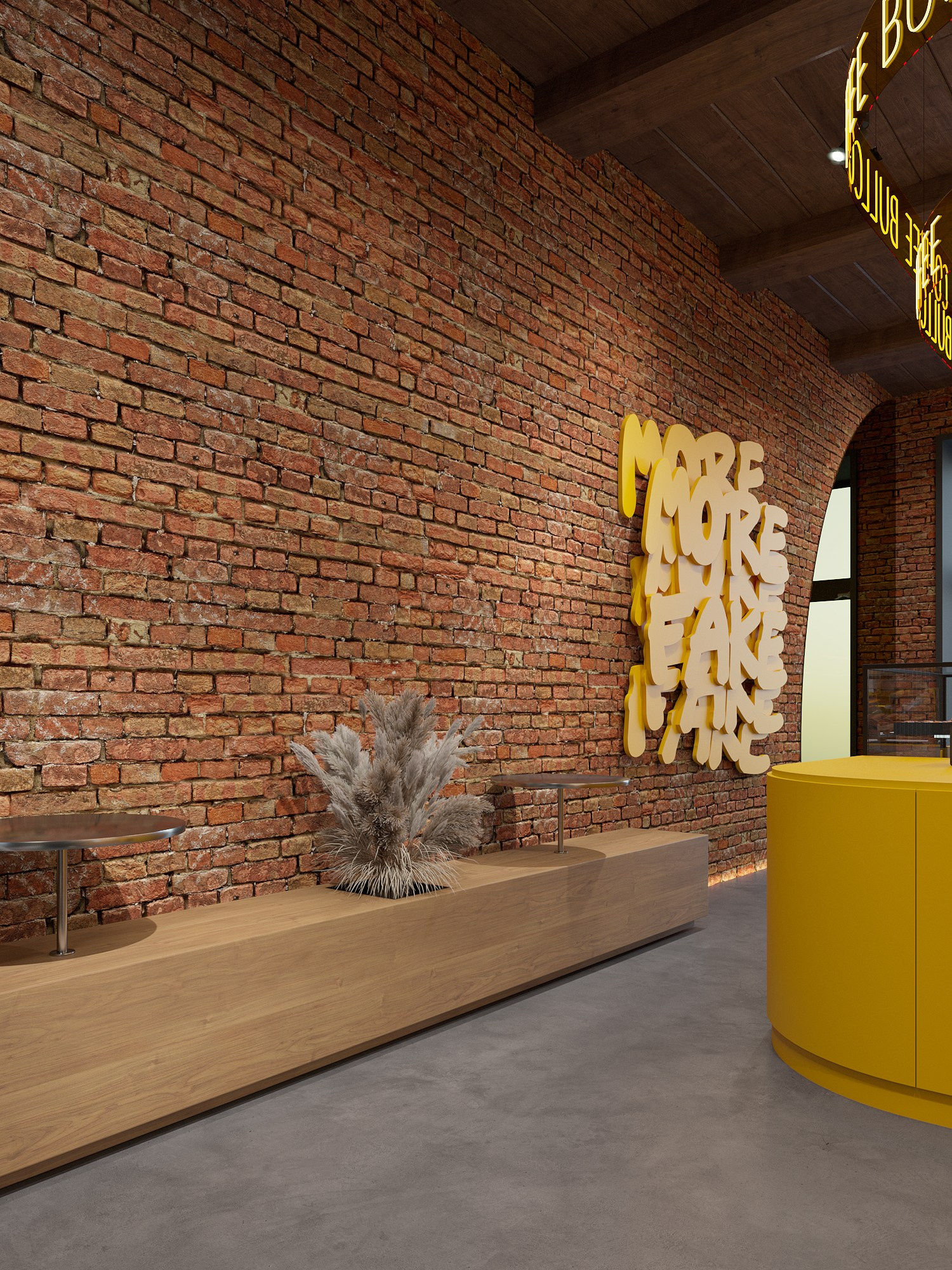 COFFEEBULL / кофейня, 98 м². Rezells Architects — студия дизайна жилых и коммерческих интерьеров