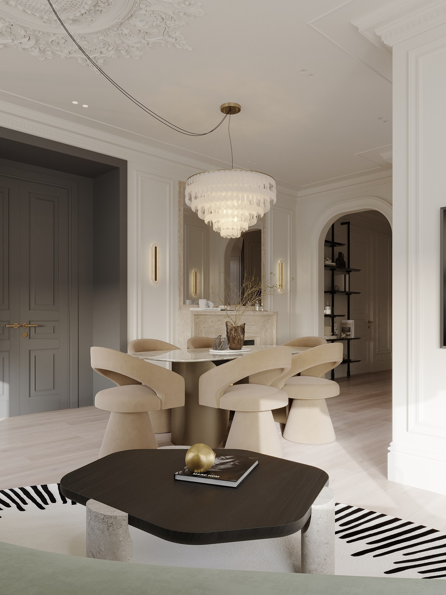 АППАРТАМЕНТЫ F&F / квартира, 145 м². Rezells Architects — студия дизайна жилых и коммерческих интерьеров