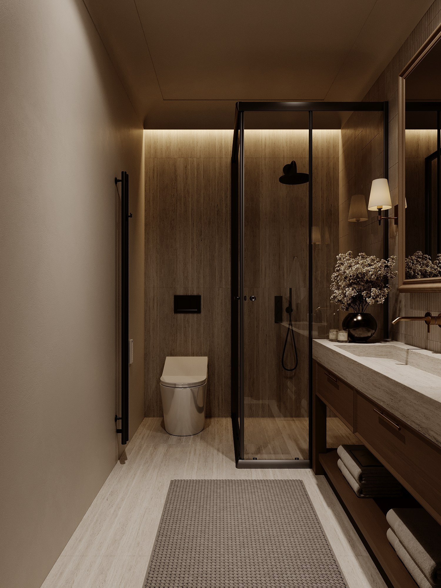 РЕЗИДЕНЦИЯ PALITRA / загородный дом, 340 м². Rezells Architects — студия дизайна жилых и коммерческих интерьеров