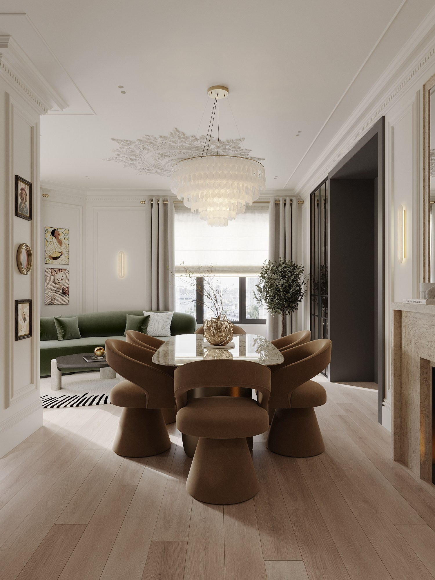 АППАРТАМЕНТЫ F&F / квартира, 145 м². Rezells Architects — студия дизайна жилых и коммерческих интерьеров