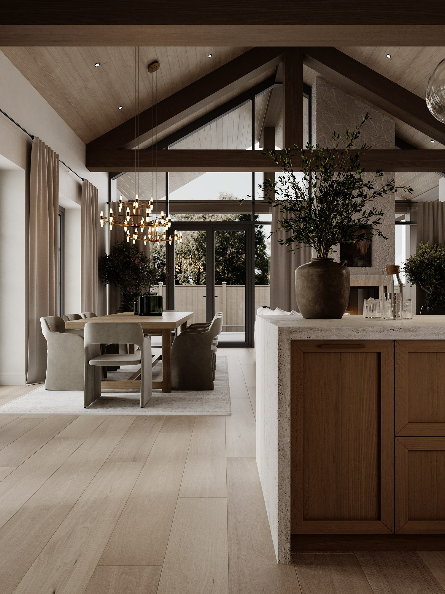 РЕЗИДЕНЦИЯ PALITRA / загородный дом, 340 м². Rezells Architects — студия дизайна жилых и коммерческих интерьеров