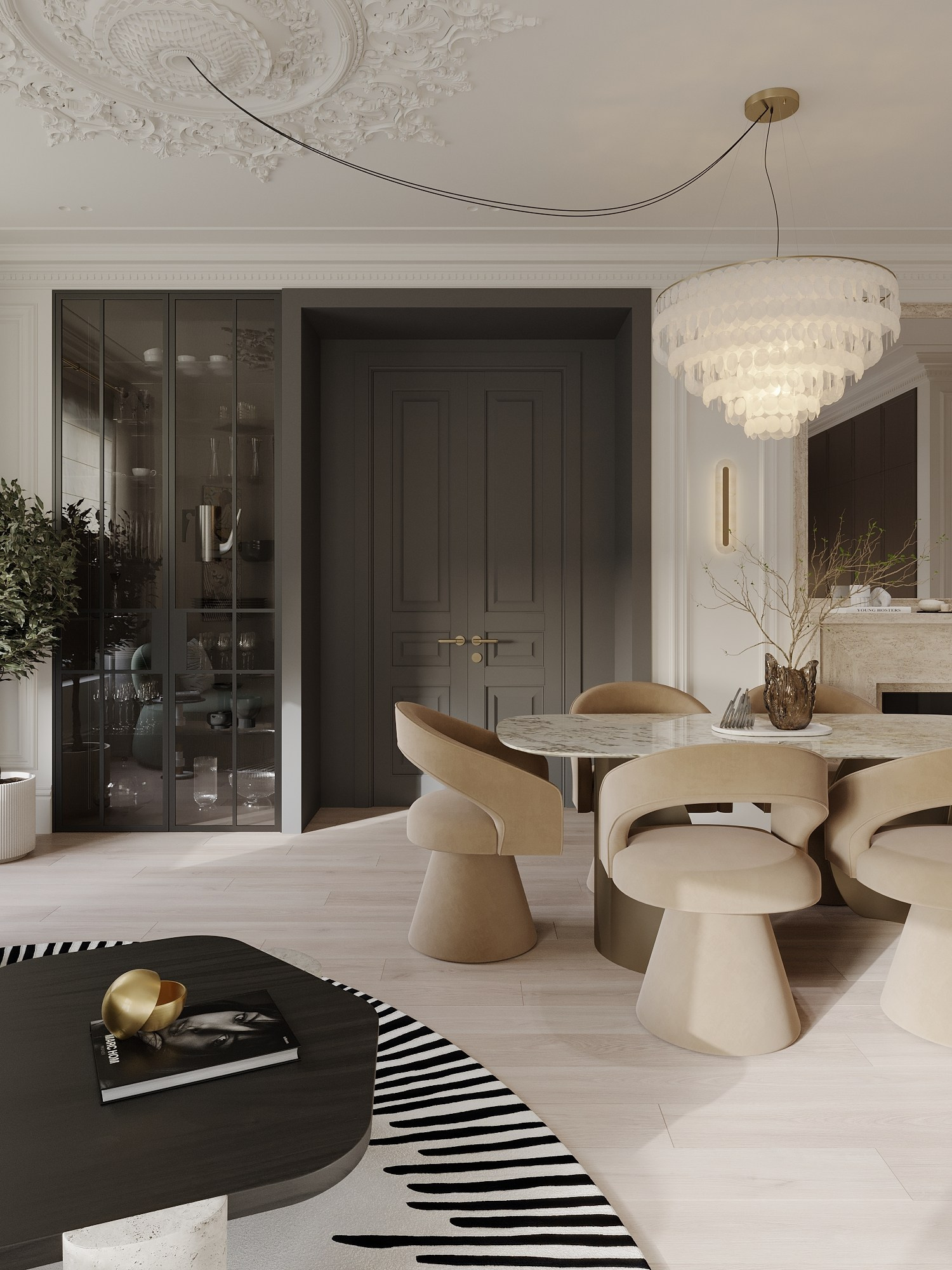 АППАРТАМЕНТЫ F&F / квартира, 145 м². Rezells Architects — студия дизайна жилых и коммерческих интерьеров