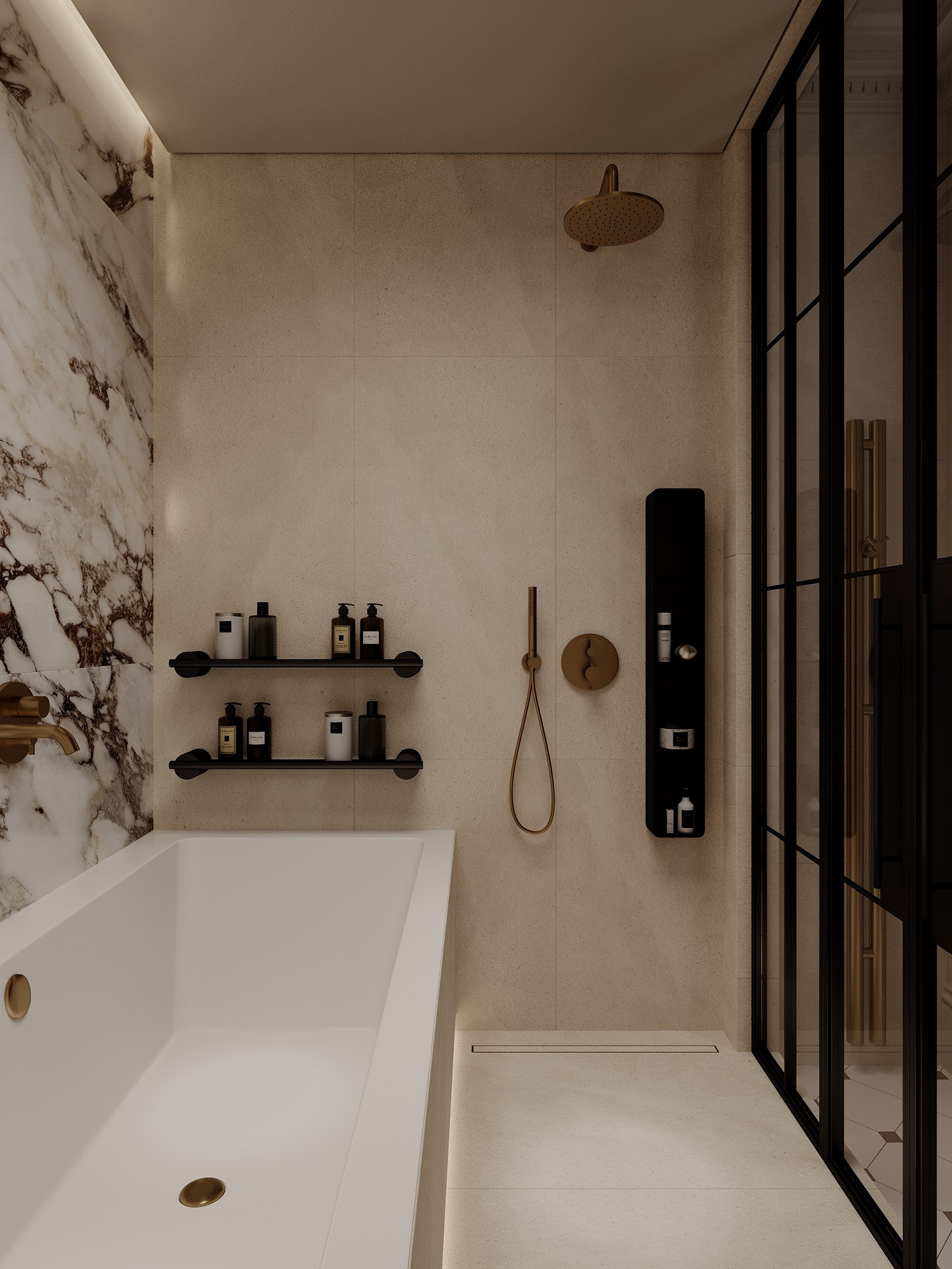 АППАРТАМЕНТЫ F&F / квартира, 145 м². Rezells Architects — студия дизайна жилых и коммерческих интерьеров