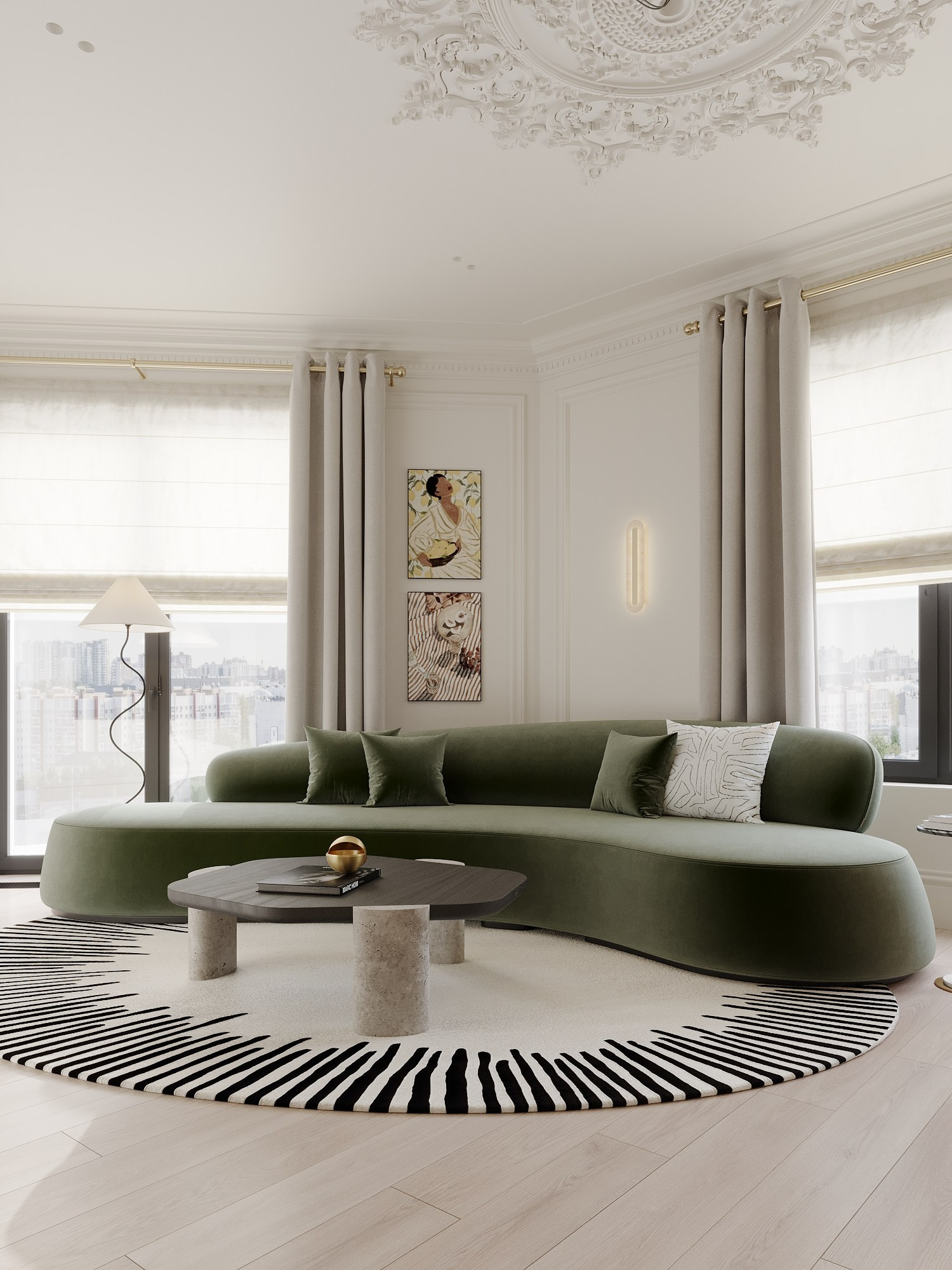 АППАРТАМЕНТЫ F&F / квартира, 145 м². Rezells Architects — студия дизайна жилых и коммерческих интерьеров