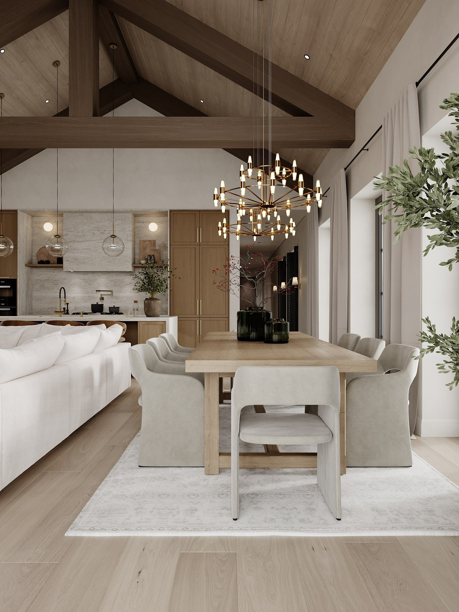 РЕЗИДЕНЦИЯ PALITRA / загородный дом, 340 м². Rezells Architects — студия дизайна жилых и коммерческих интерьеров