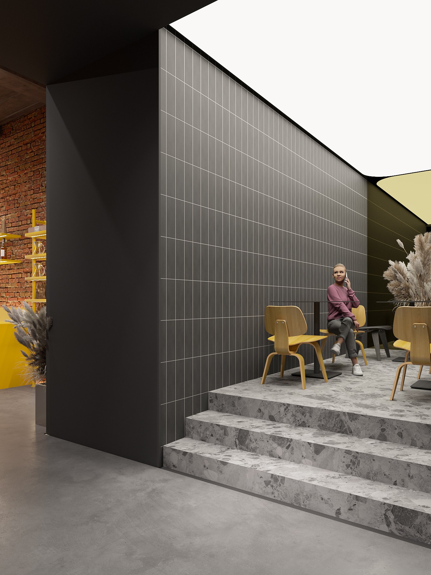 COFFEEBULL / кофейня, 98 м². Rezells Architects — студия дизайна жилых и коммерческих интерьеров