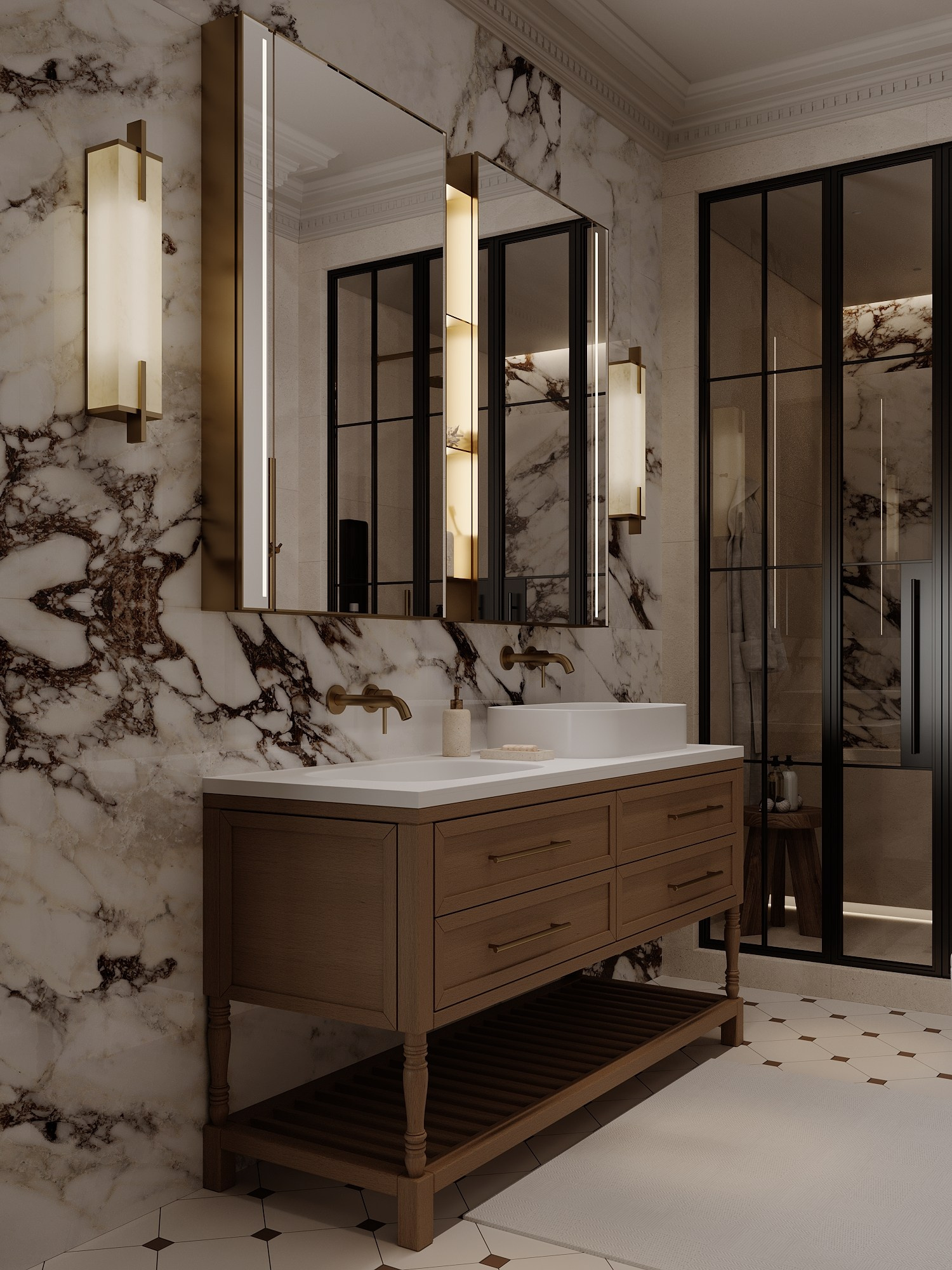 АППАРТАМЕНТЫ F&F / квартира, 145 м². Rezells Architects — студия дизайна жилых и коммерческих интерьеров