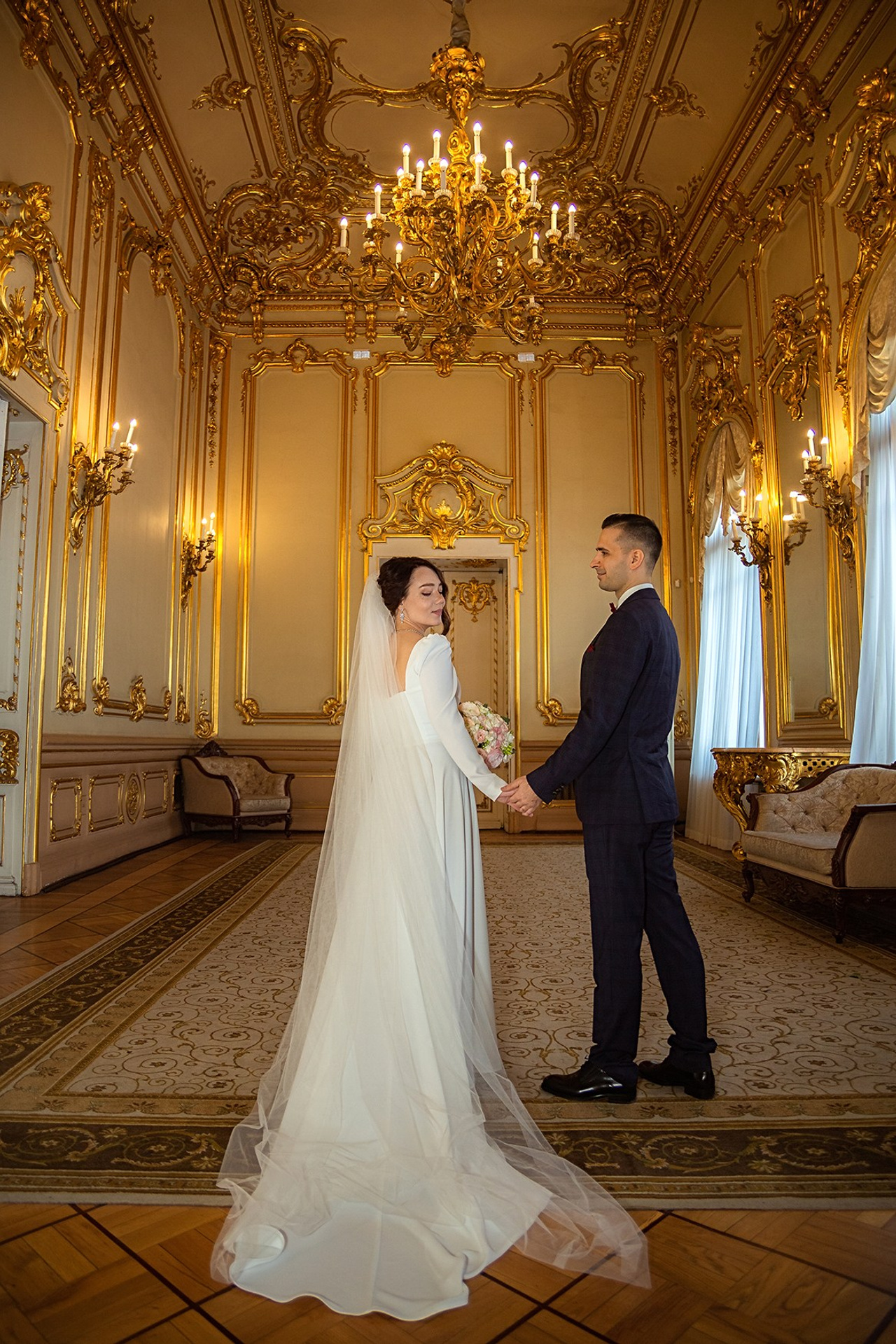 Алёна и Виталий, 1 Дворец, прогулка, банкет.